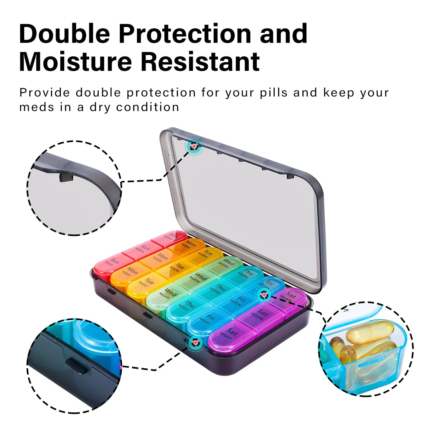 Pill Organizer 3 Times a Day