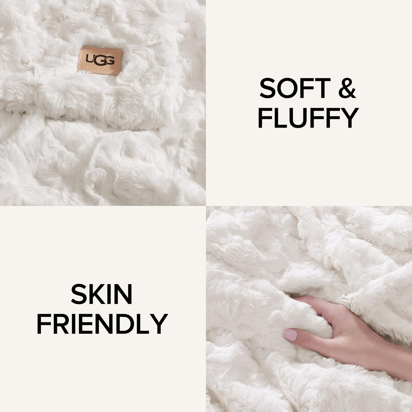 UGG Adalee Faux Fur Throw Blanket Luxury