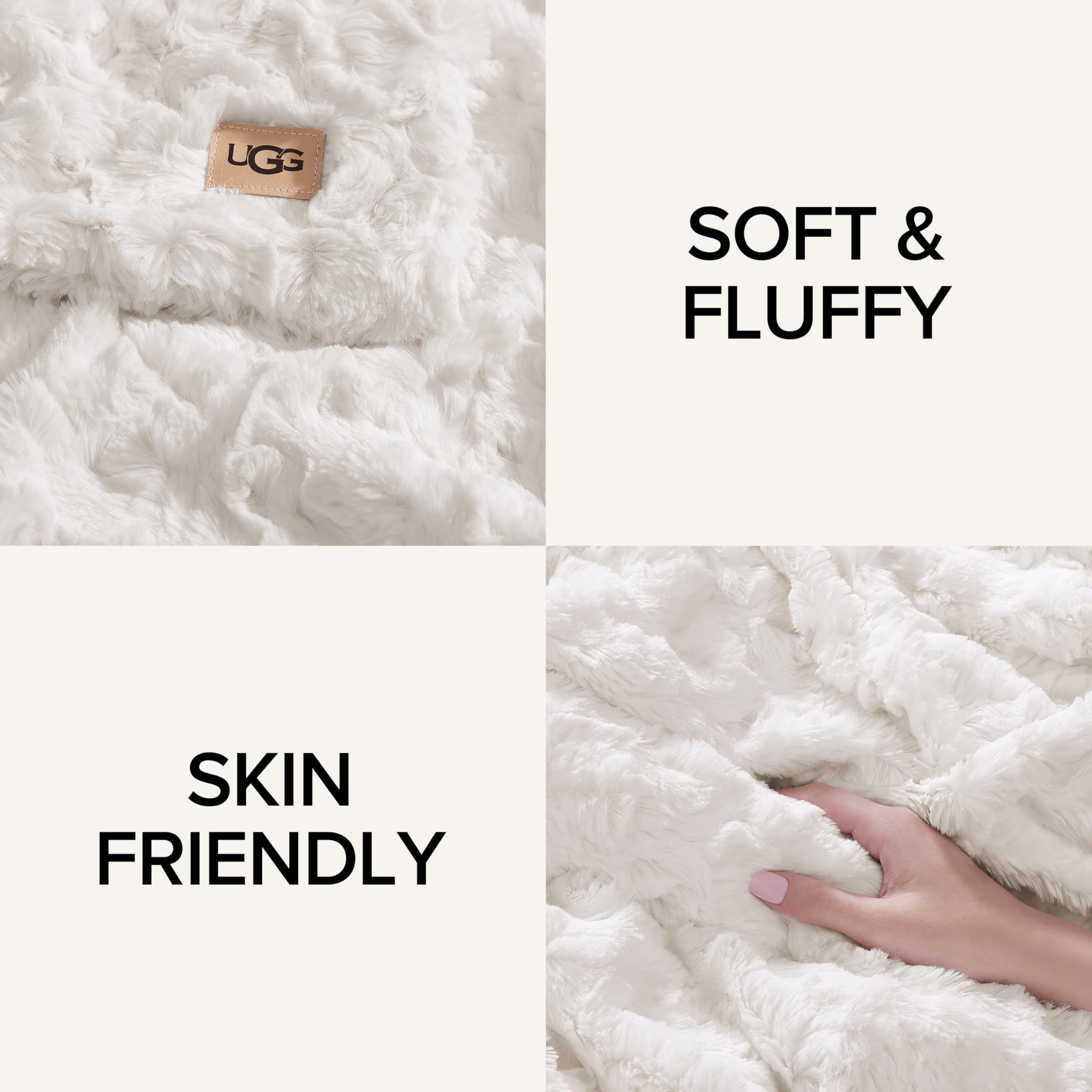 UGG Adalee Faux Fur Throw Blanket Luxury