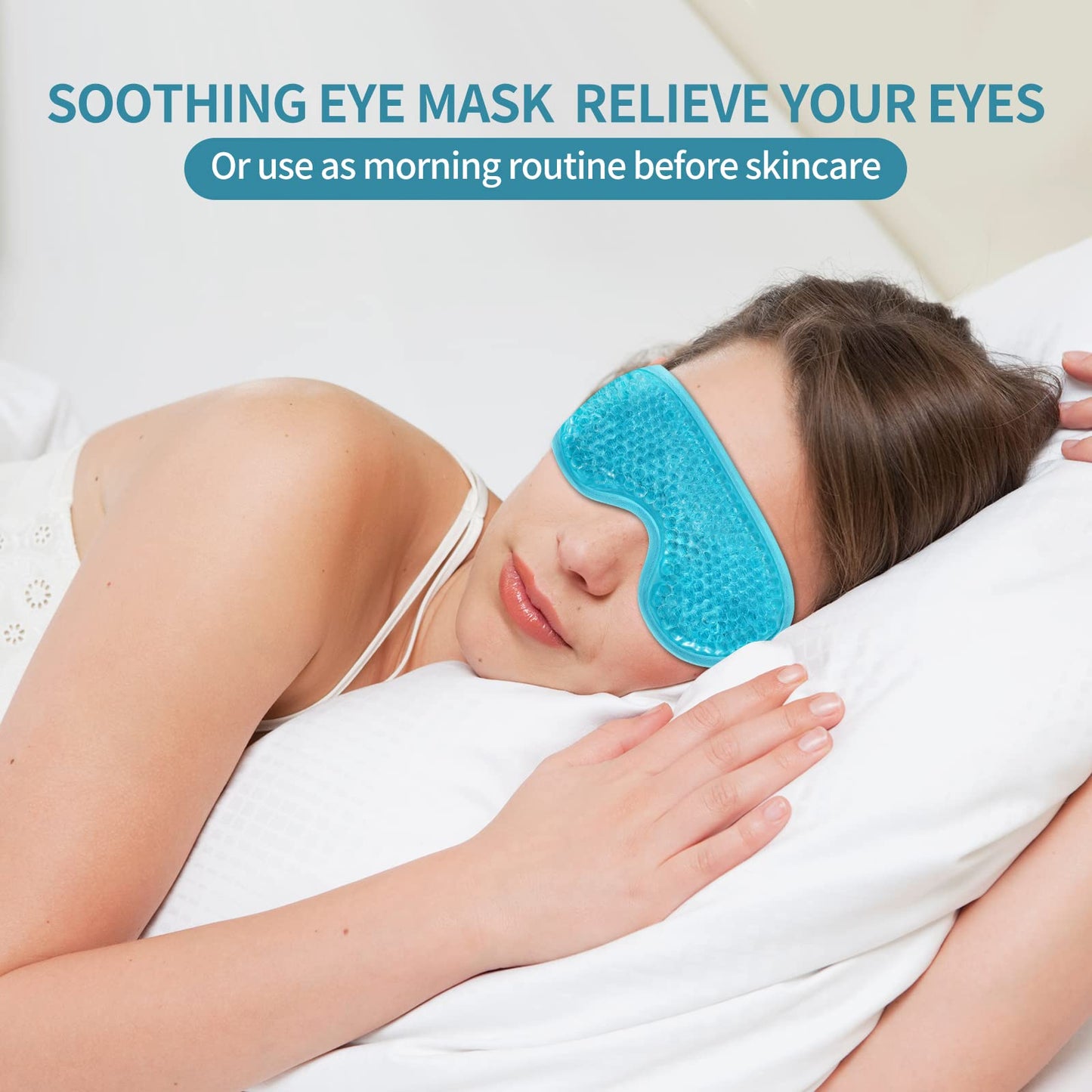 2PCS Reusable Hot Cold Therapy Eye Mask