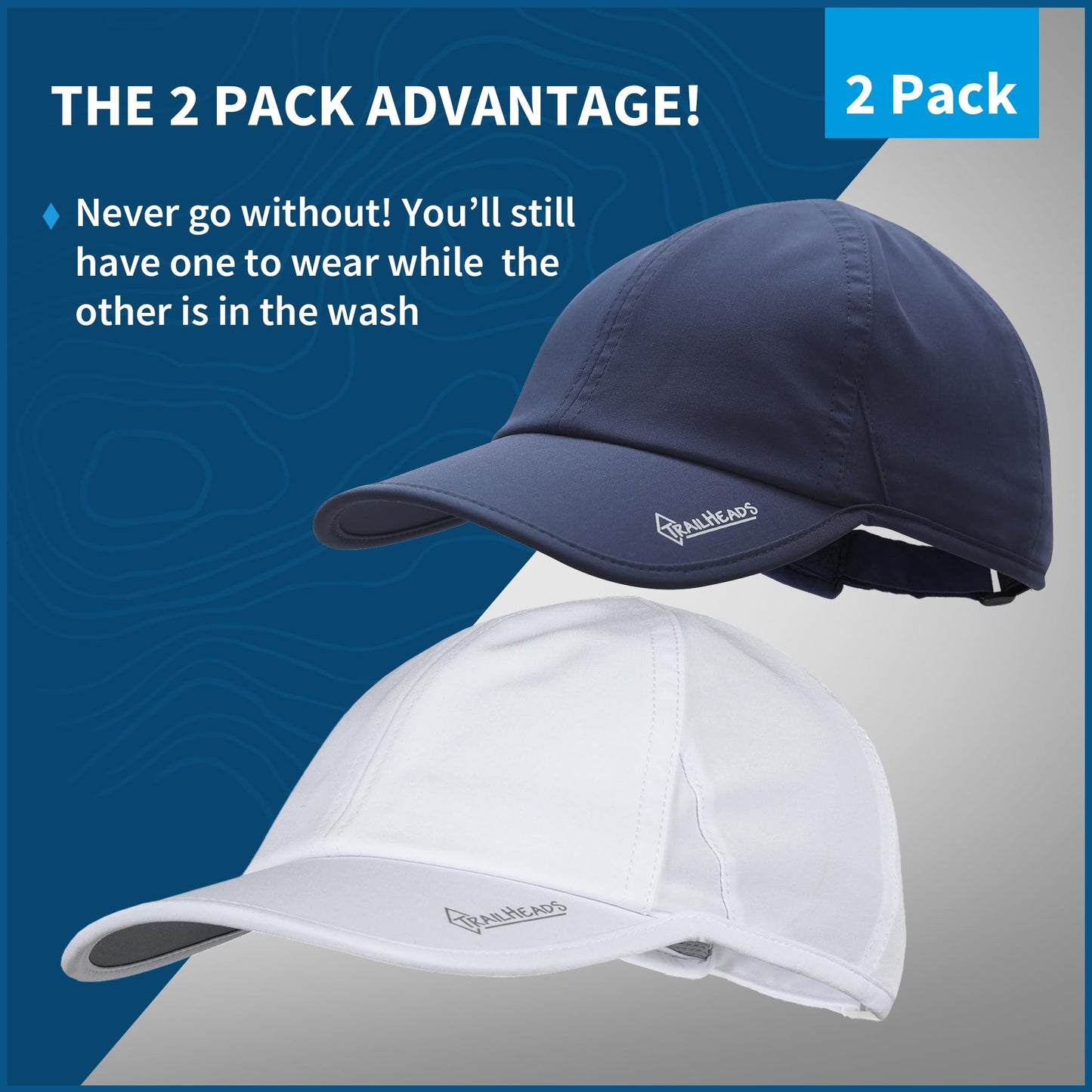 TrailHeads UV Protection Running Hats for Women - 50+ UPF Caps