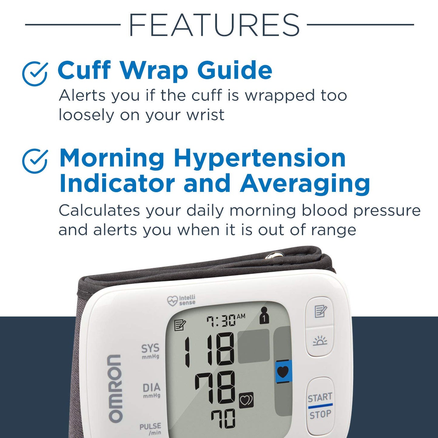 OMRON Gold Blood Pressure Monitor - Clinically Validated Wrist Blood Pressure Monitor
