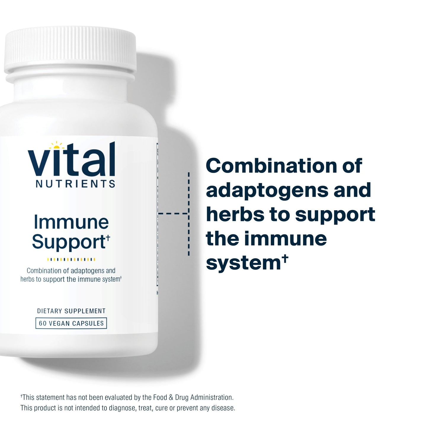 Vital Nutrients Immune Support | Herbal Immune System Support Supplement | Vegan Antioxidant and Immunity Supplement, 60 Capsules