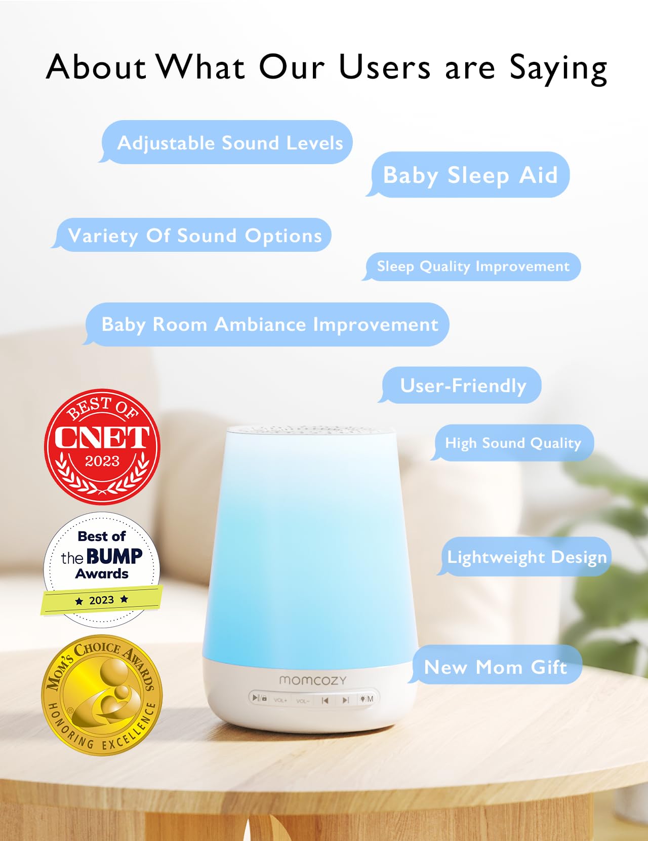 Baby Sound Machine, Momcozy White Noise Machine