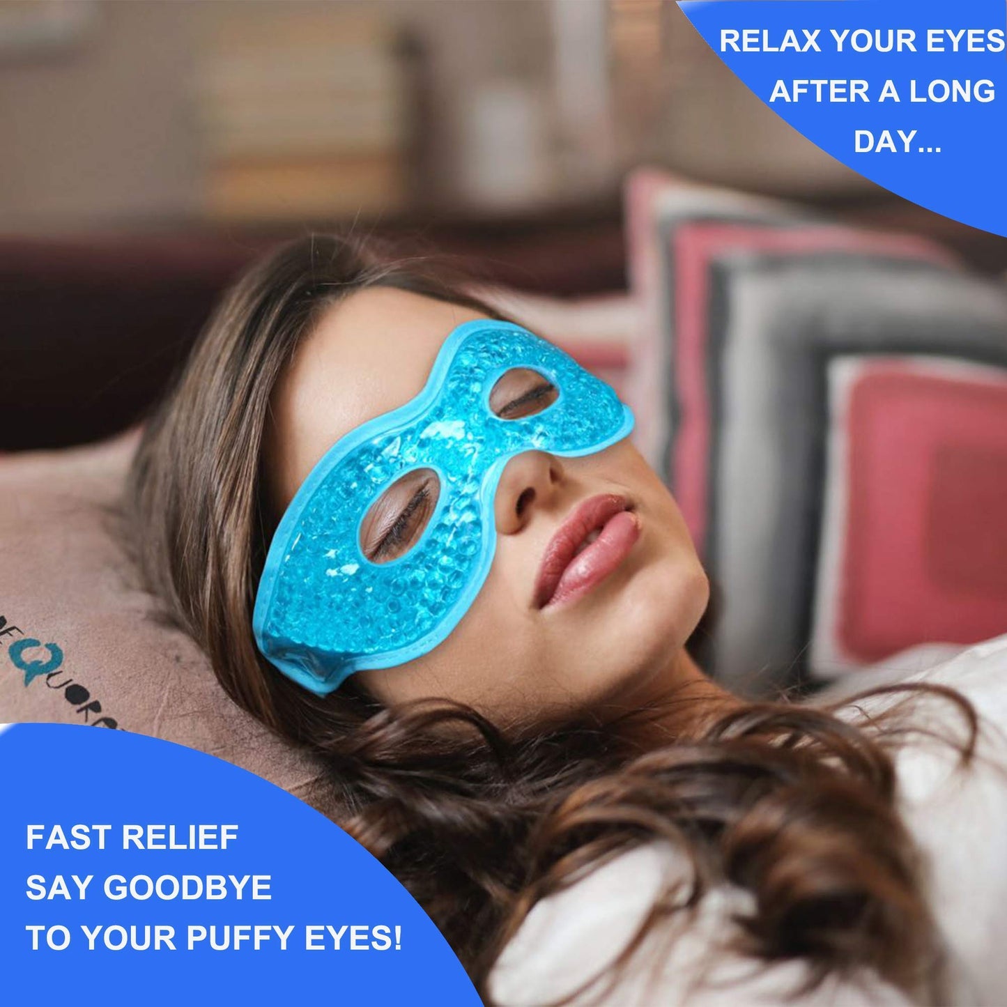 2PCS Reusable Hot Cold Therapy Eye Mask