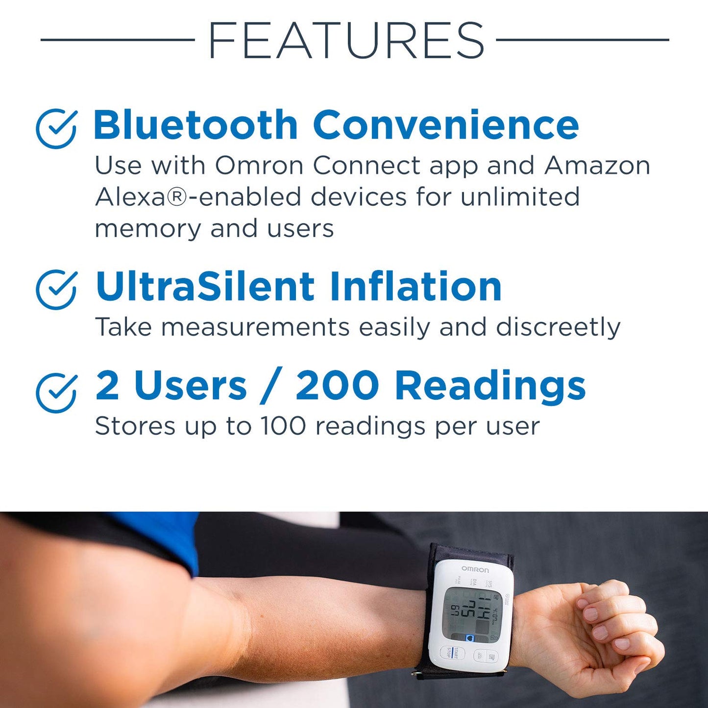 OMRON Gold Blood Pressure Monitor - Clinically Validated Wrist Blood Pressure Monitor