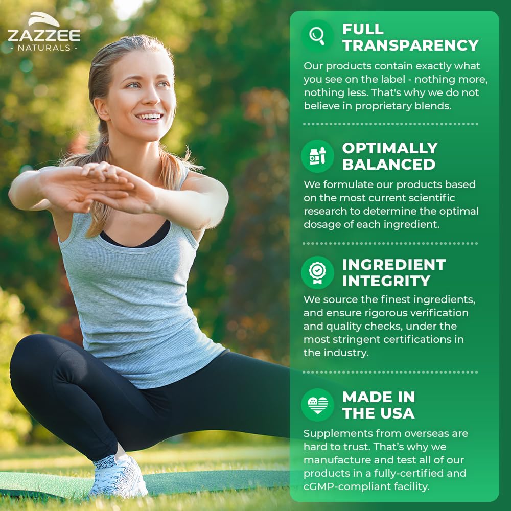 Zazzee D-Mannose, 1000 mg per Serving, 180 Vegan Capsules