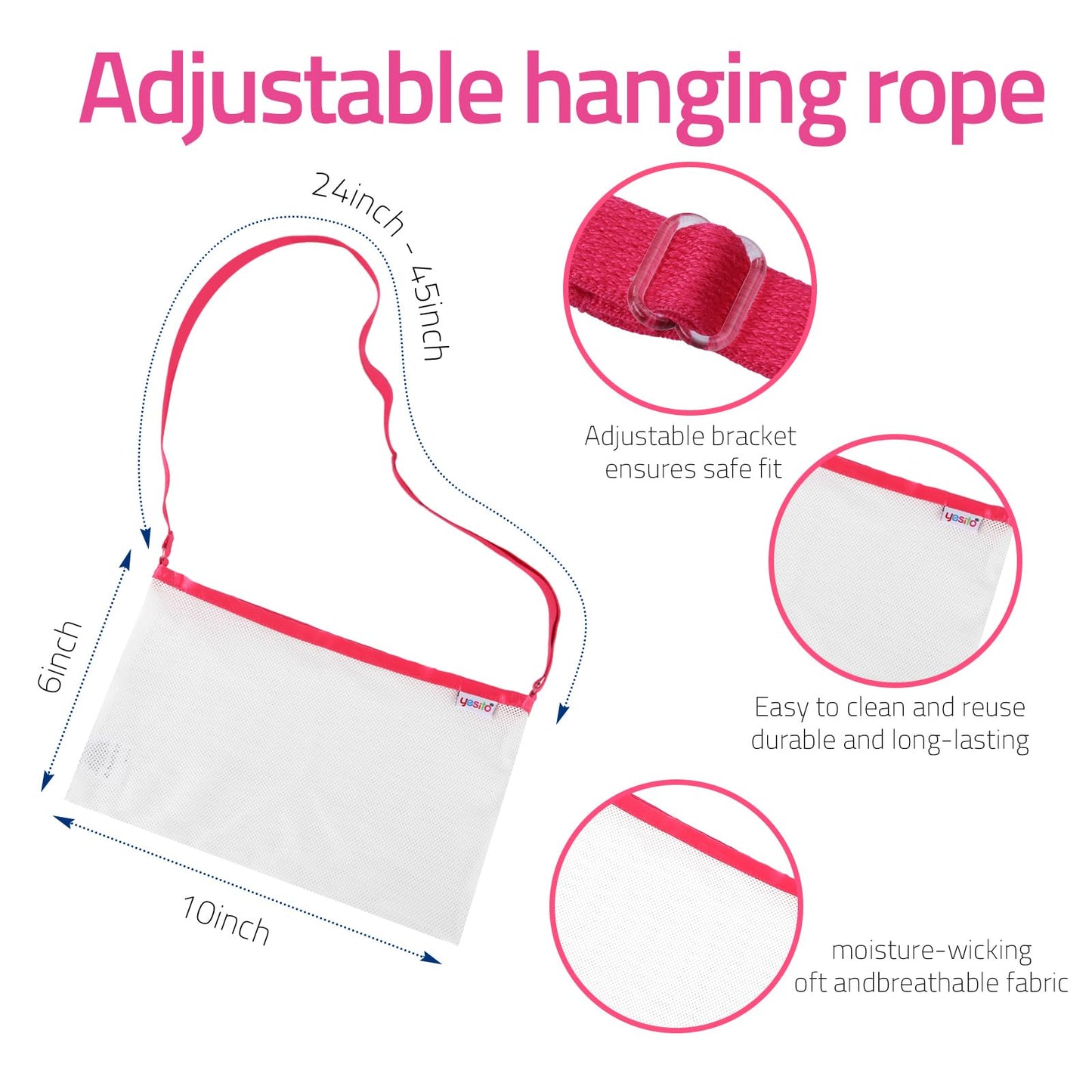 Mastectomy drainage pouch and Shower Support Adjustable