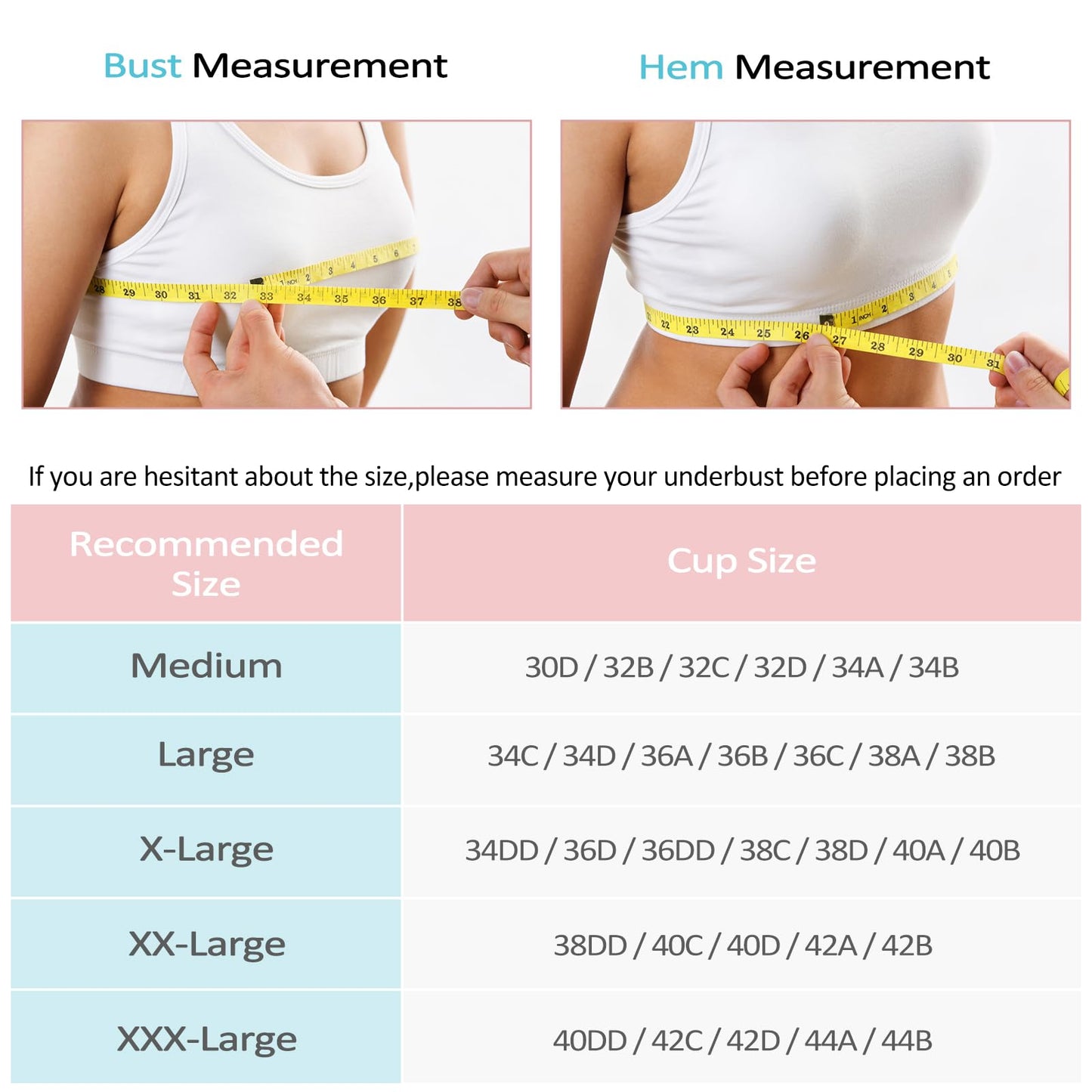 Women's Zip Front Sports Bra Wireless Post-Surgery Bra