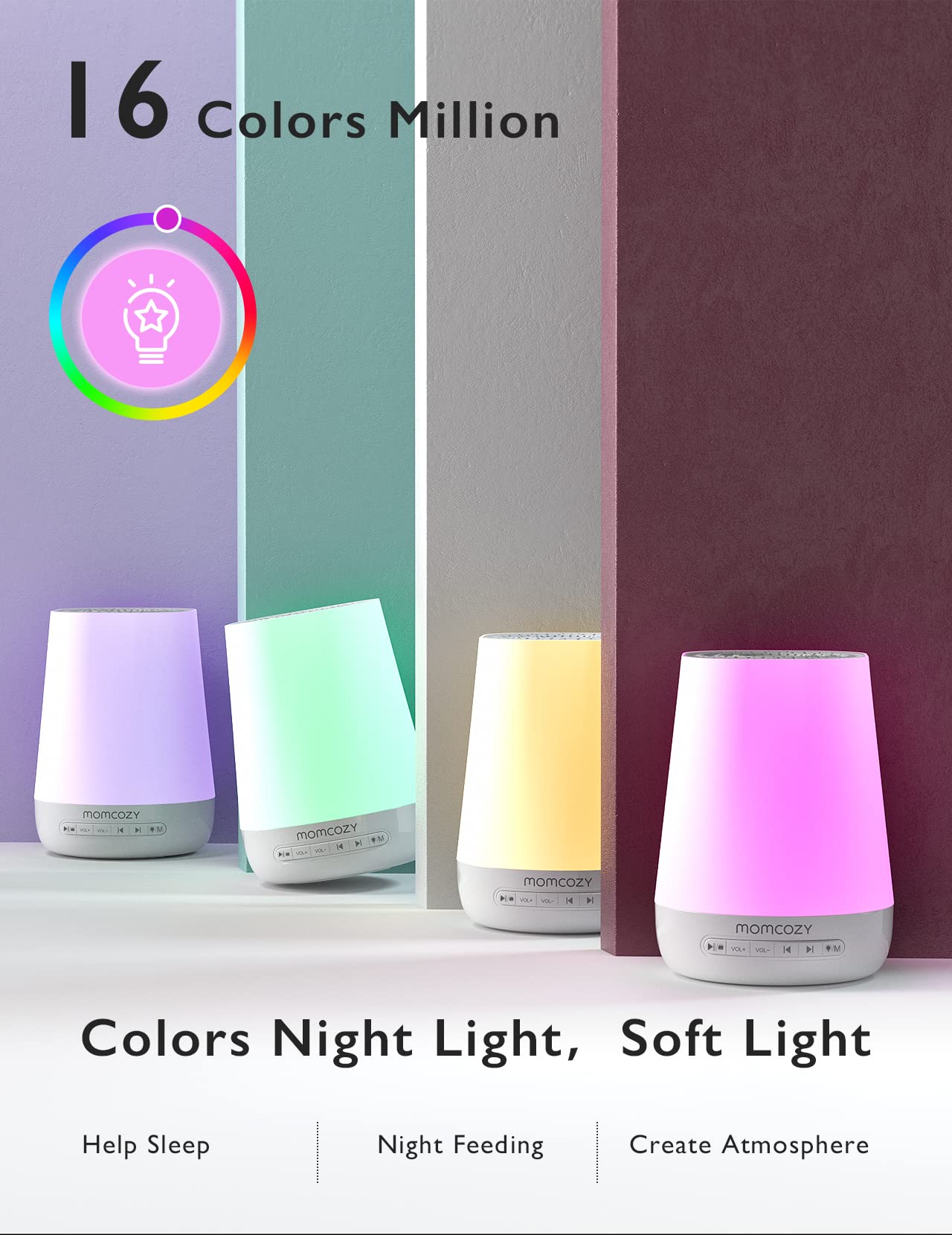 Baby Sound Machine, Momcozy White Noise Machine