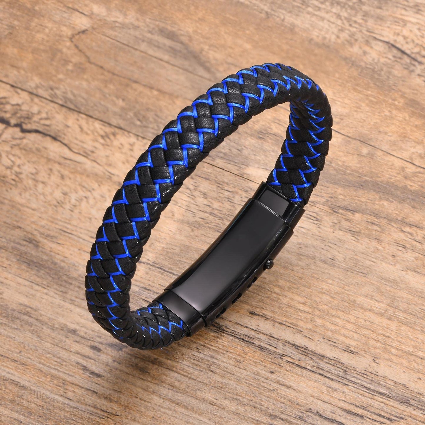 VNOX One Day at a Time Recovery Leather Bracelet Sobriety Gift Addiction Recovery Gift for Men
