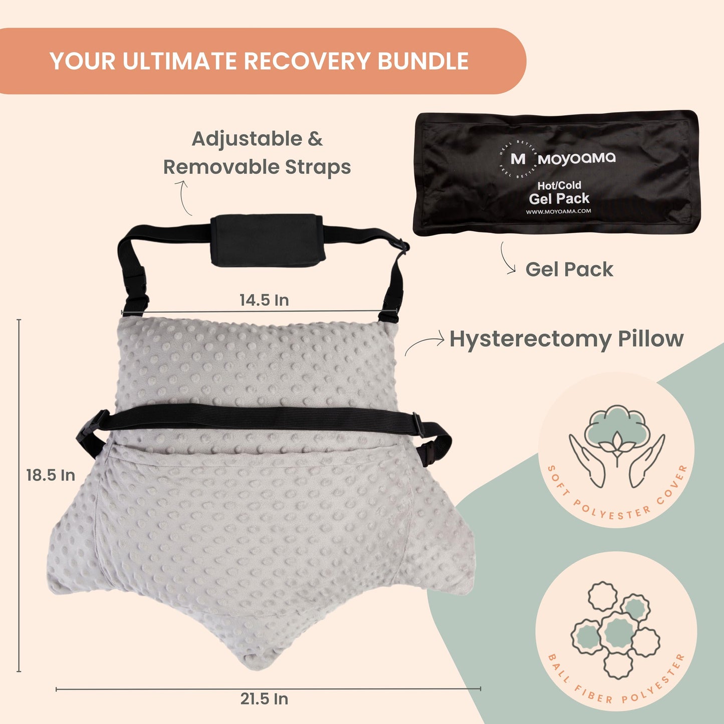 Post Surgery Pillow for Hysterectomy and Surgery Recovery