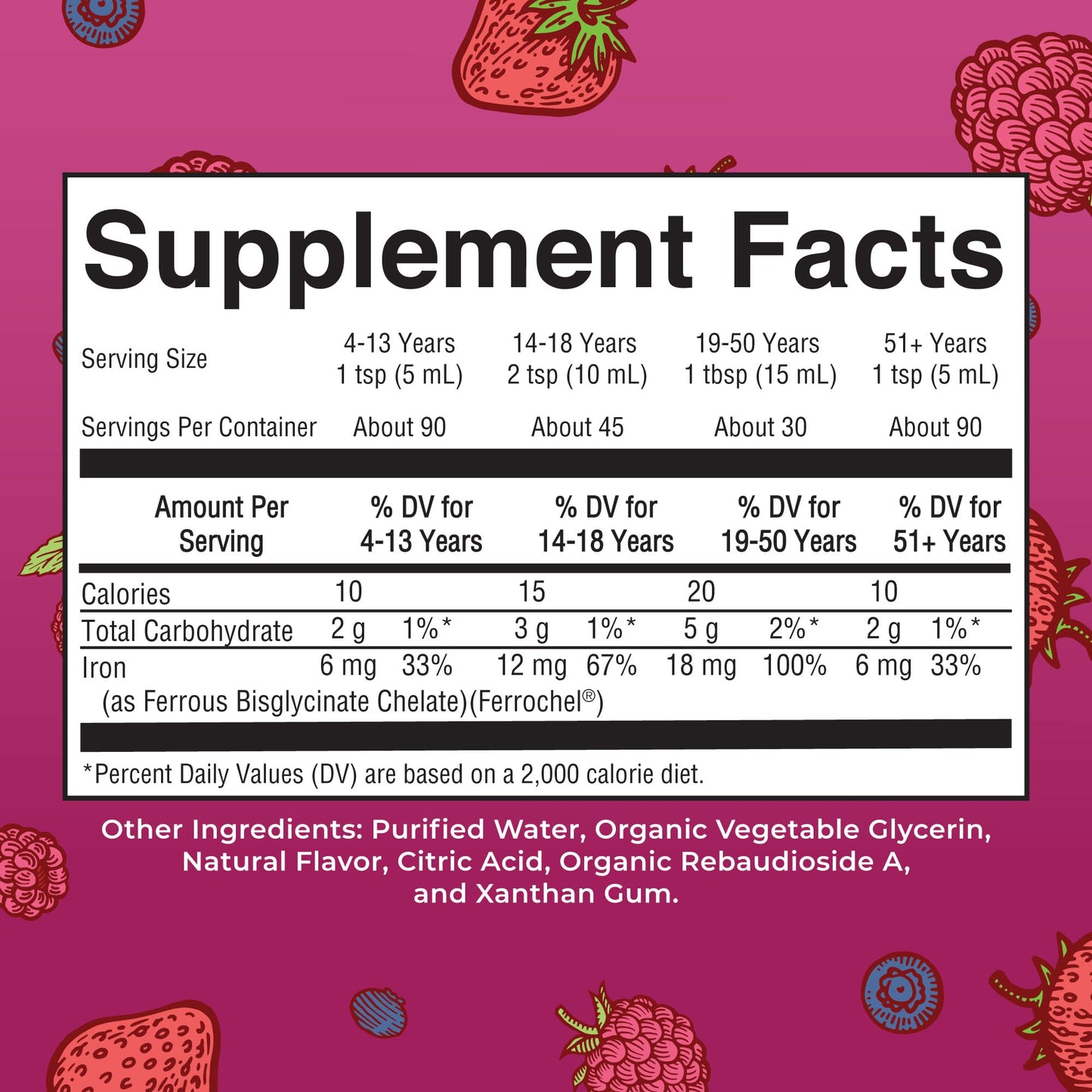 MaryRuth Organics Iron Supplement for Women Men & Kids, Liquid Iron Supplement for Women Men & Kids, 15.22 Fl Oz