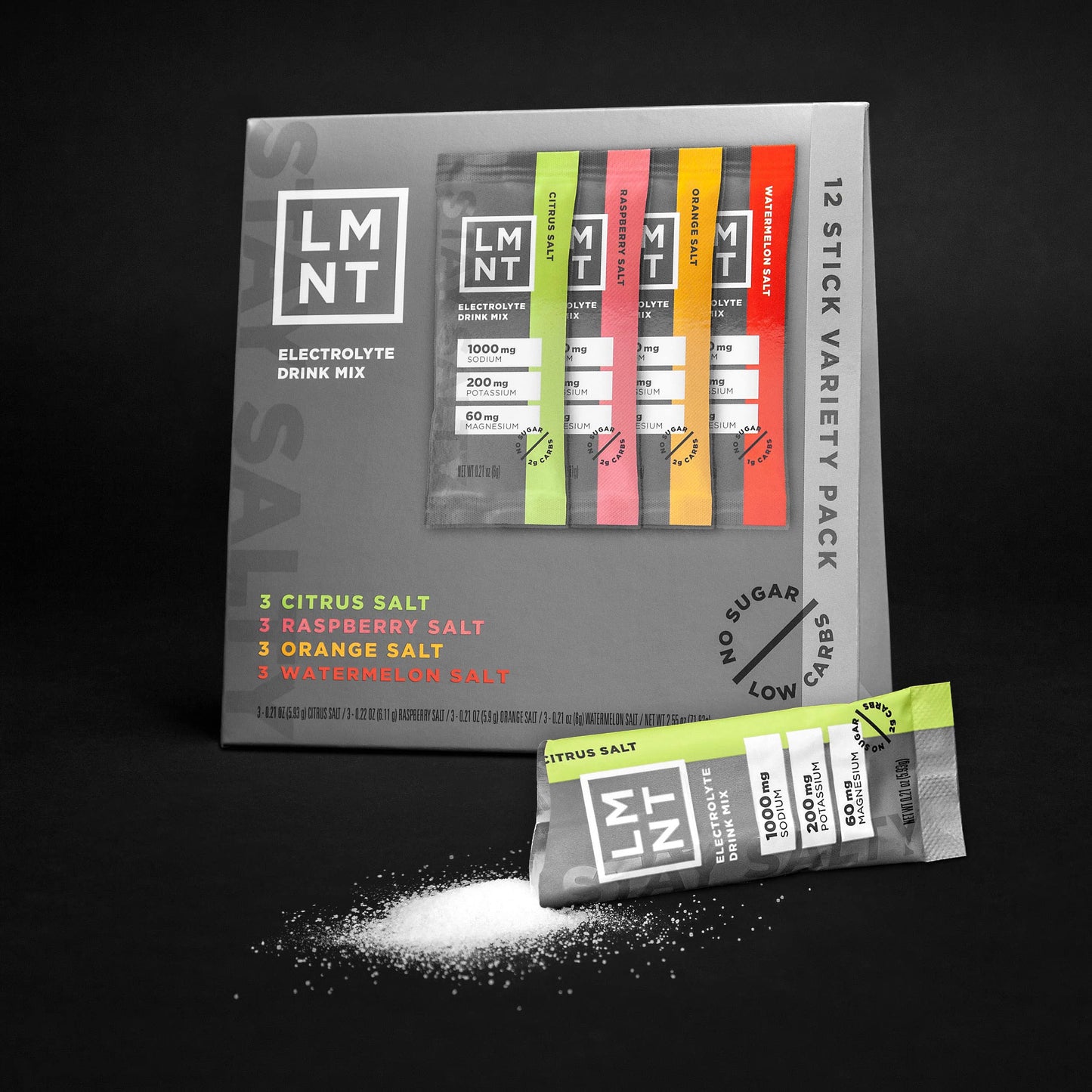 LMNT Zero Sugar Electrolytes - Variety Pack 12-Count