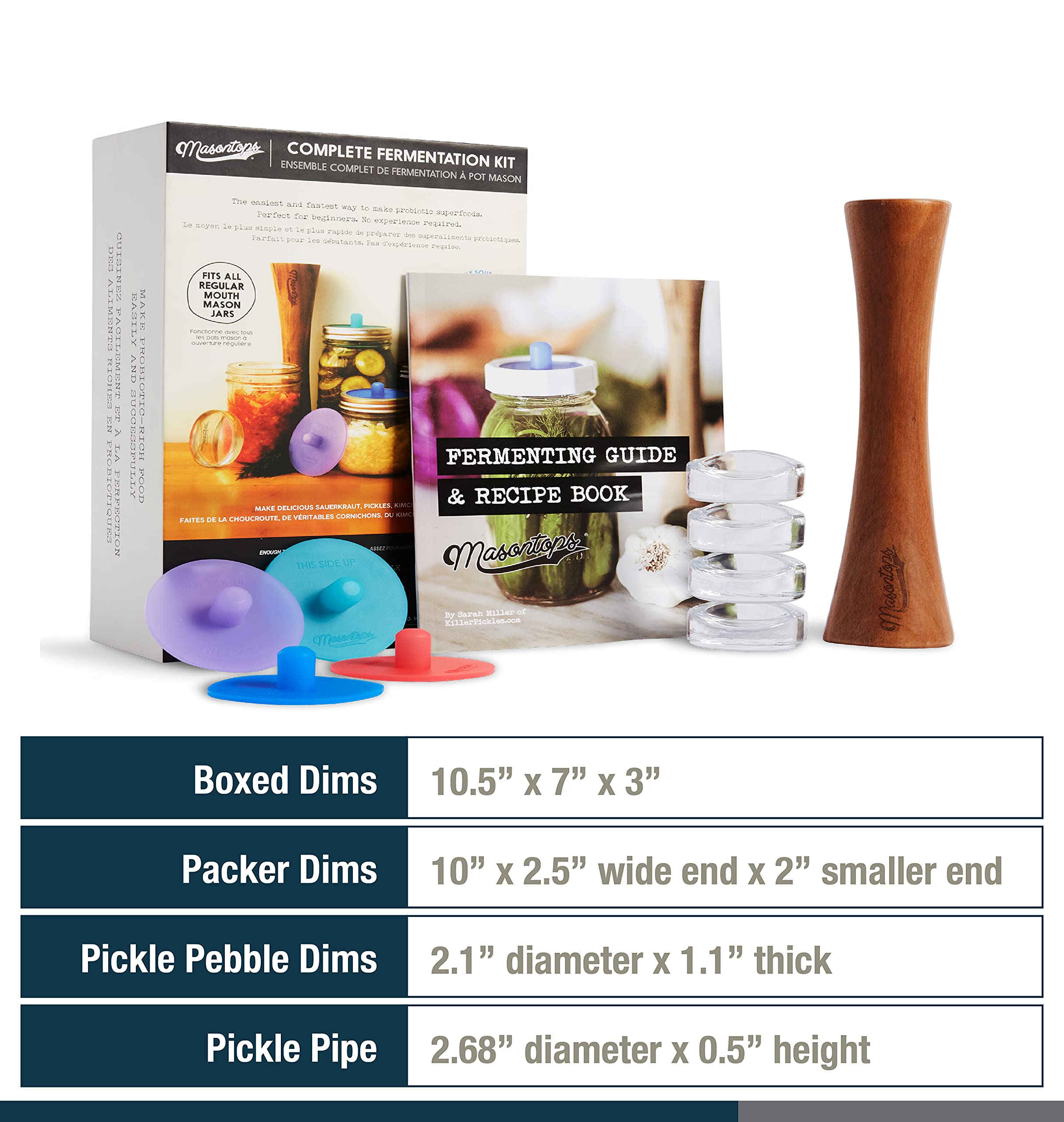 Masontops Complete Mason Jar Fermentation Kit