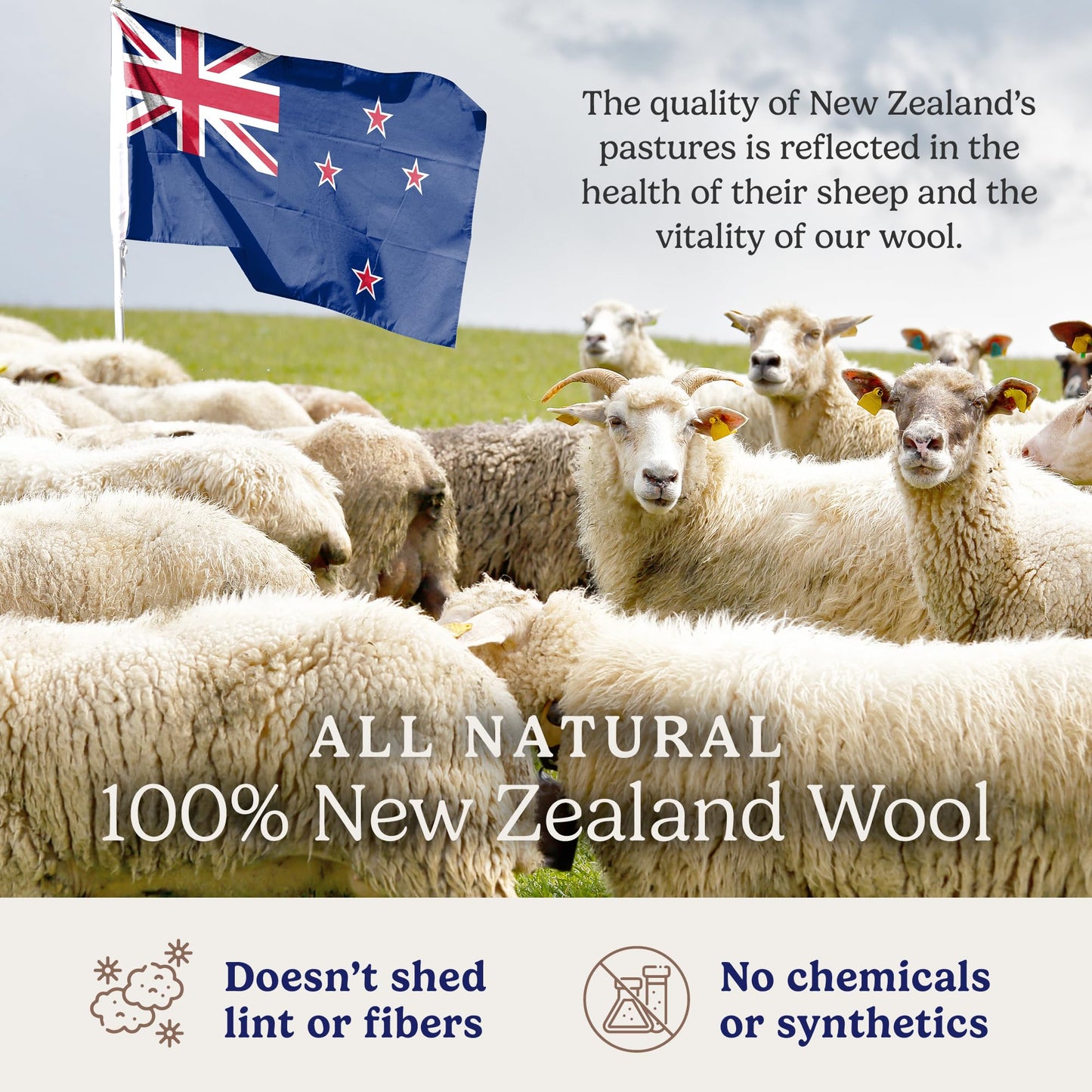 Handy Laundry Wool Dryer Balls - Natural Fabric Softener (Pack of 6)