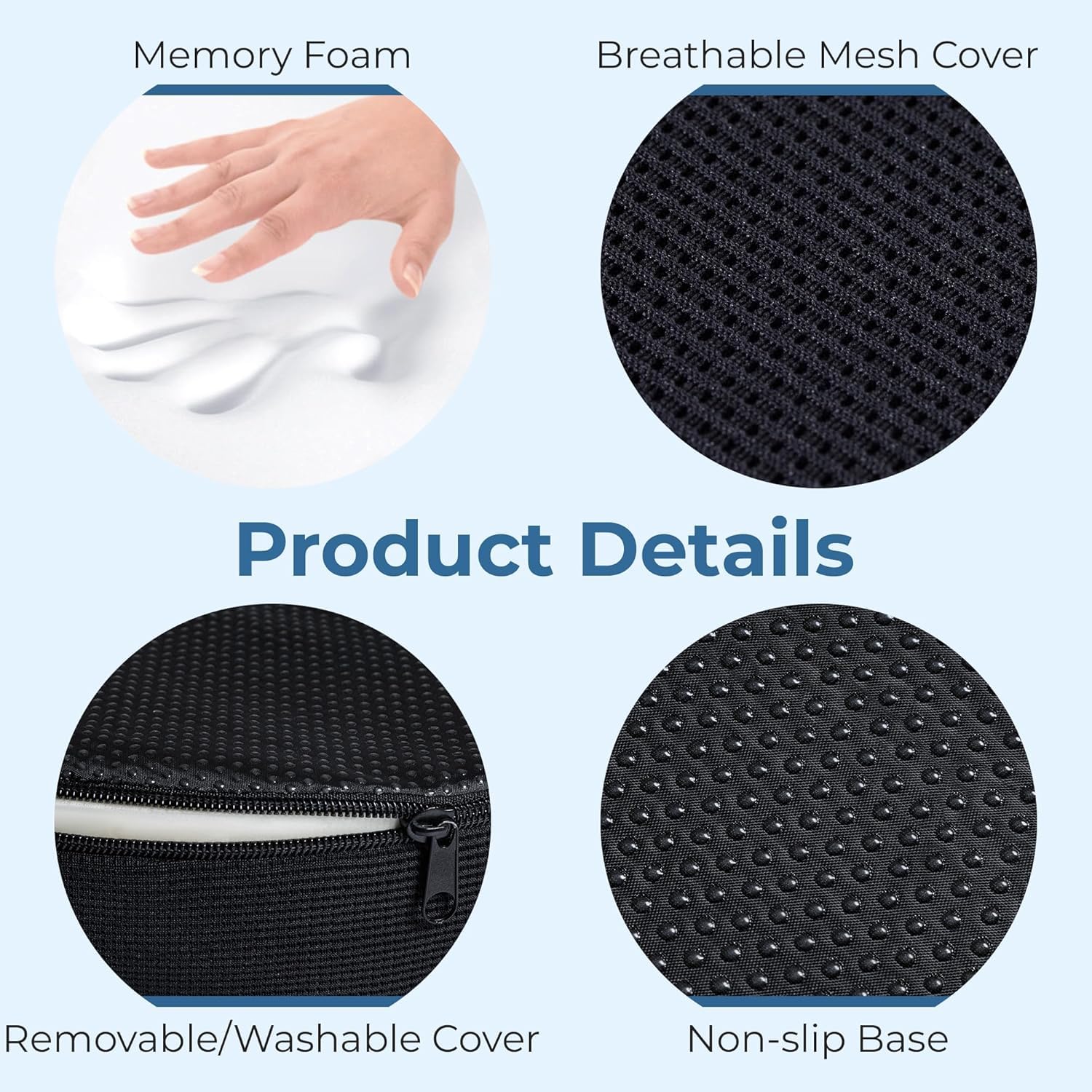 Donut Pillow Hemorrhoid Tailbone Cushion, Prostate Pain Relief