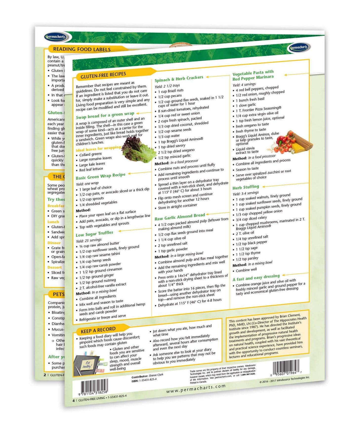 Gluten Free Diet Guide - Quick Reference Guide by Permacharts
