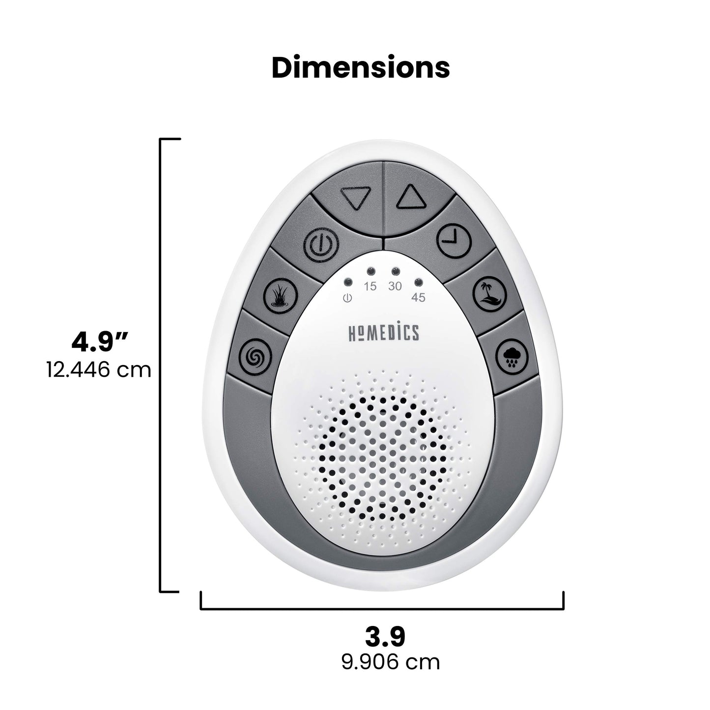 Homedics Rejuvenate Traveler White Noise Sound Machine