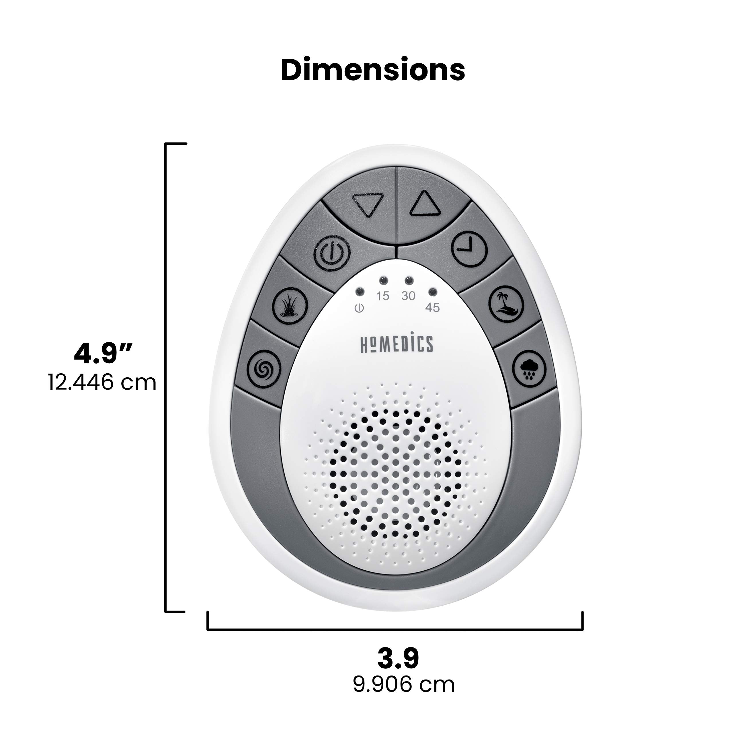 Homedics Rejuvenate Traveler White Noise Sound Machine