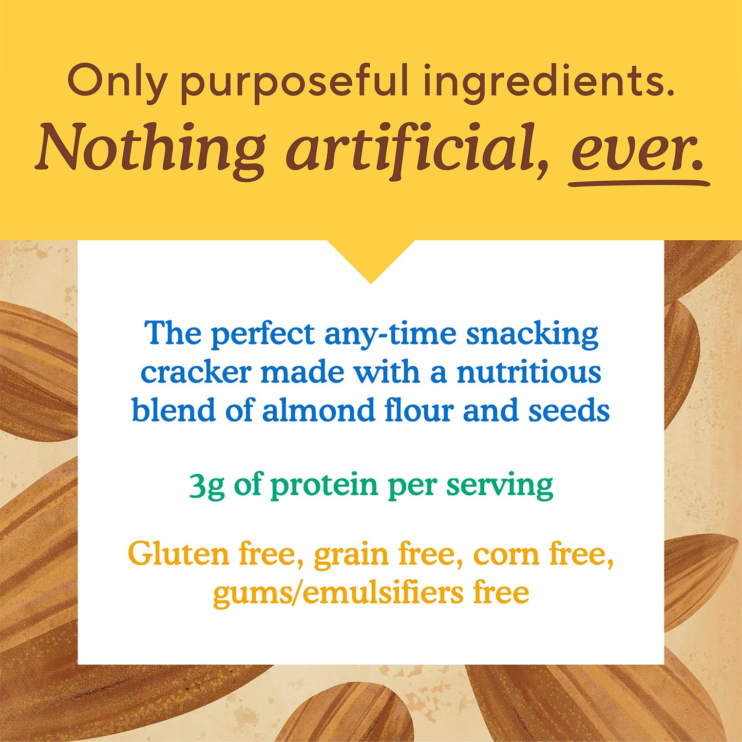 Simple Mills Almond Flour Crackers, Family Size, Fine Ground Sea Salt