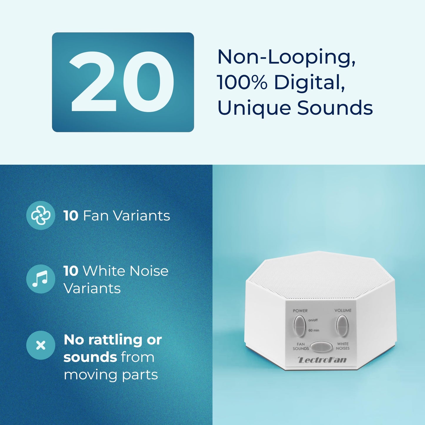 Adaptive Sound Technologies LectroFan Classic White Noise Machine