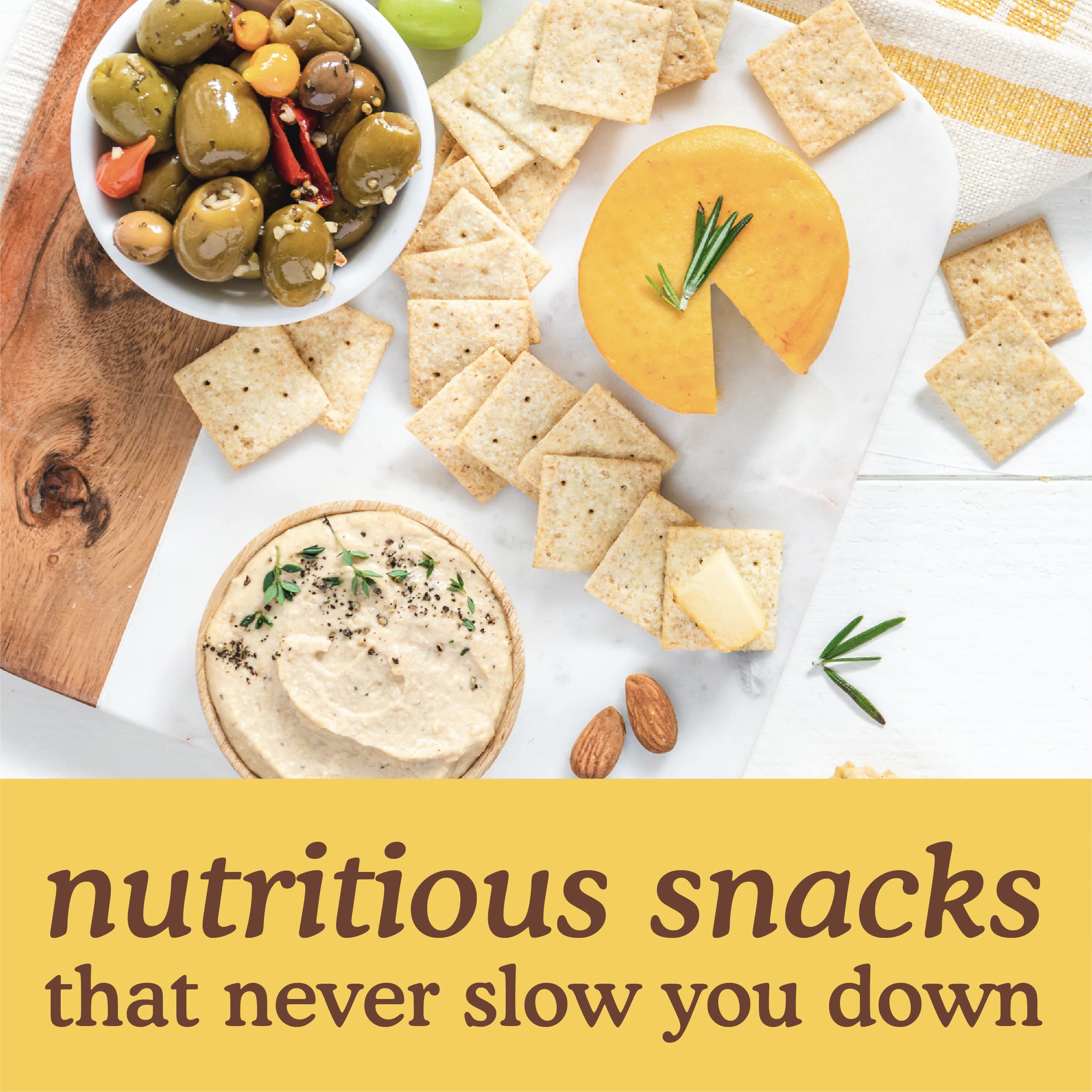 Simple Mills Almond Flour Crackers, Family Size, Fine Ground Sea Salt
