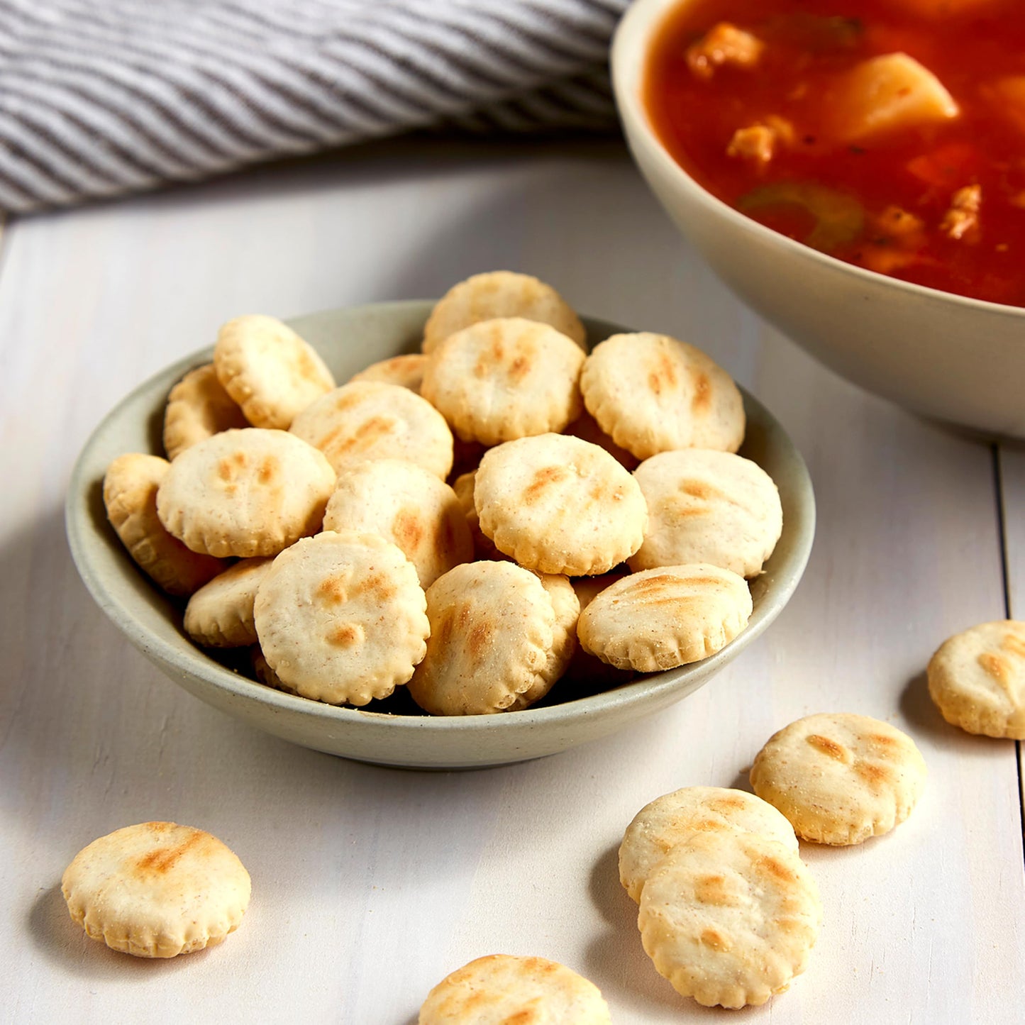 Premium Saltine Crackers Variety Pack, 2 Mini and 2 Soup & Oyster Crackers