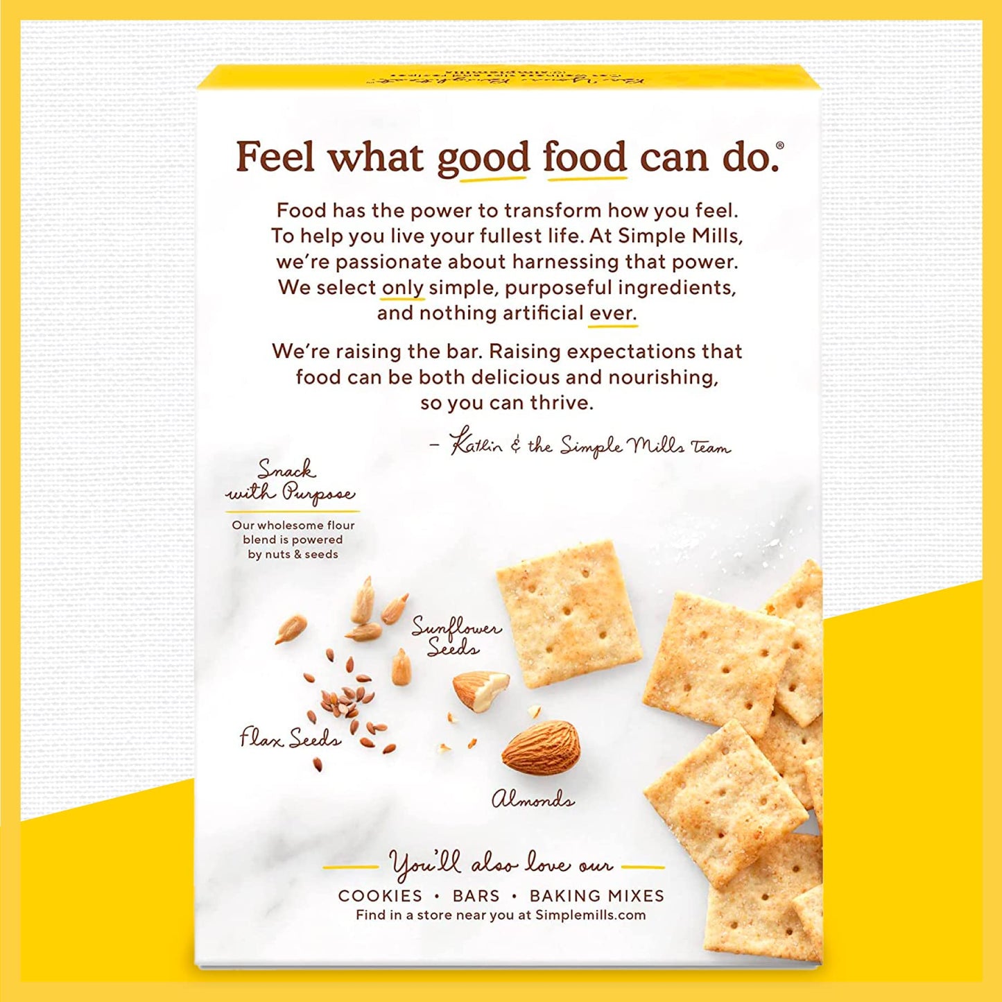 Simple Mills Almond Flour Crackers, Family Size, Fine Ground Sea Salt