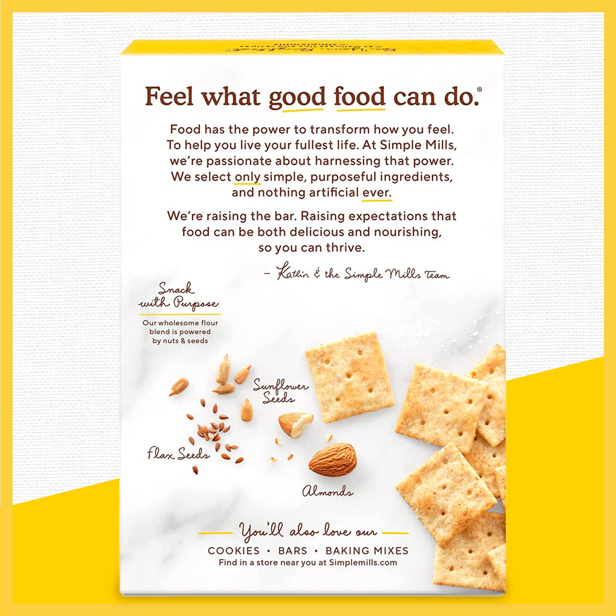 Simple Mills Almond Flour Crackers, Family Size, Fine Ground Sea Salt