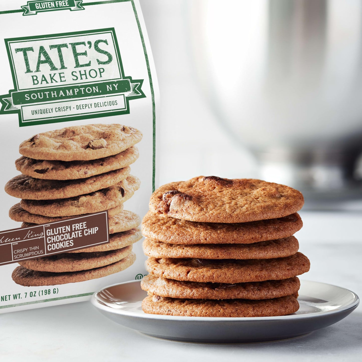 Tate's Bake Shop Gluten Free Cookies Variety Pack, Lemon, Ginger Zinger and Chocolate Chip