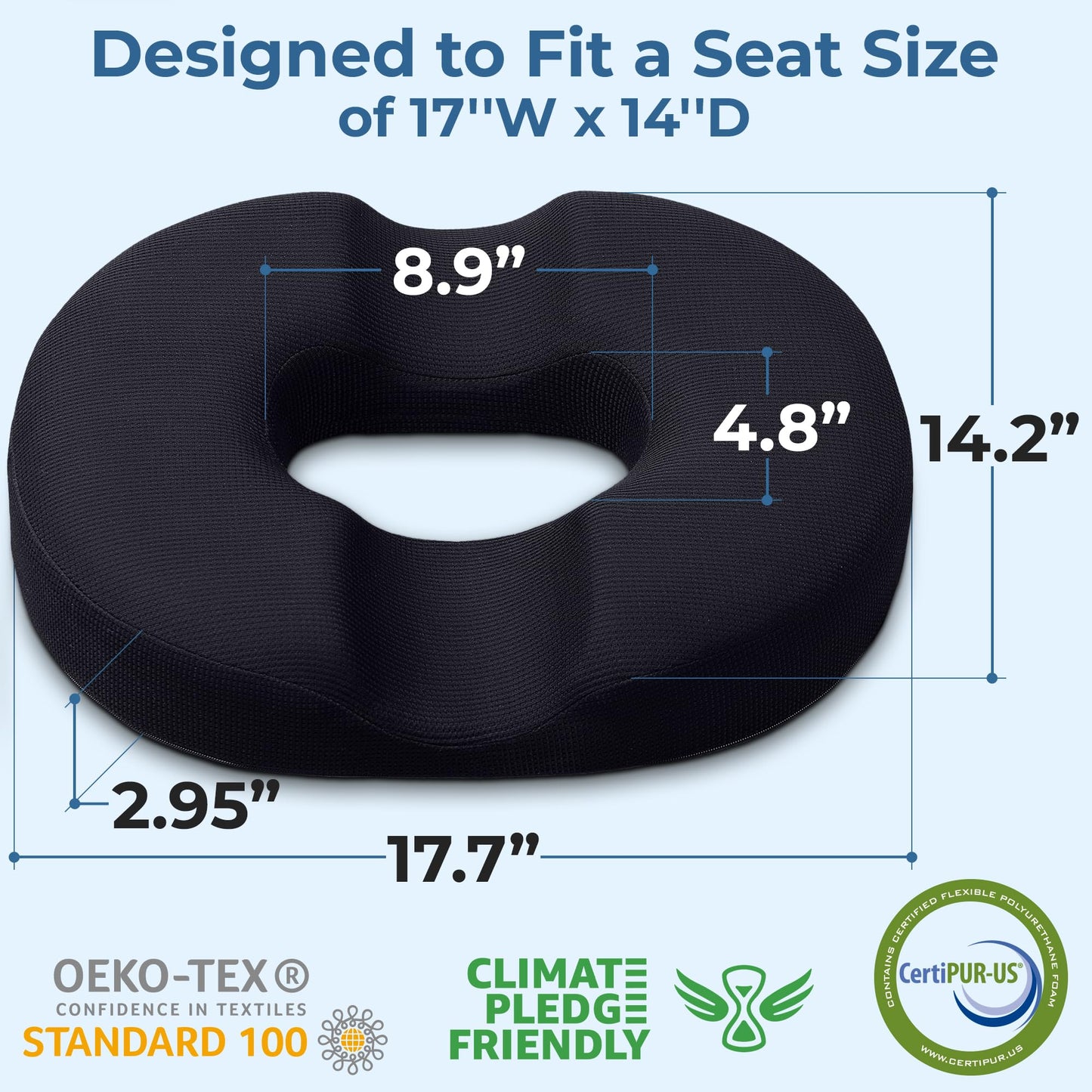Donut Pillow Hemorrhoid Tailbone Cushion, Prostate Pain Relief