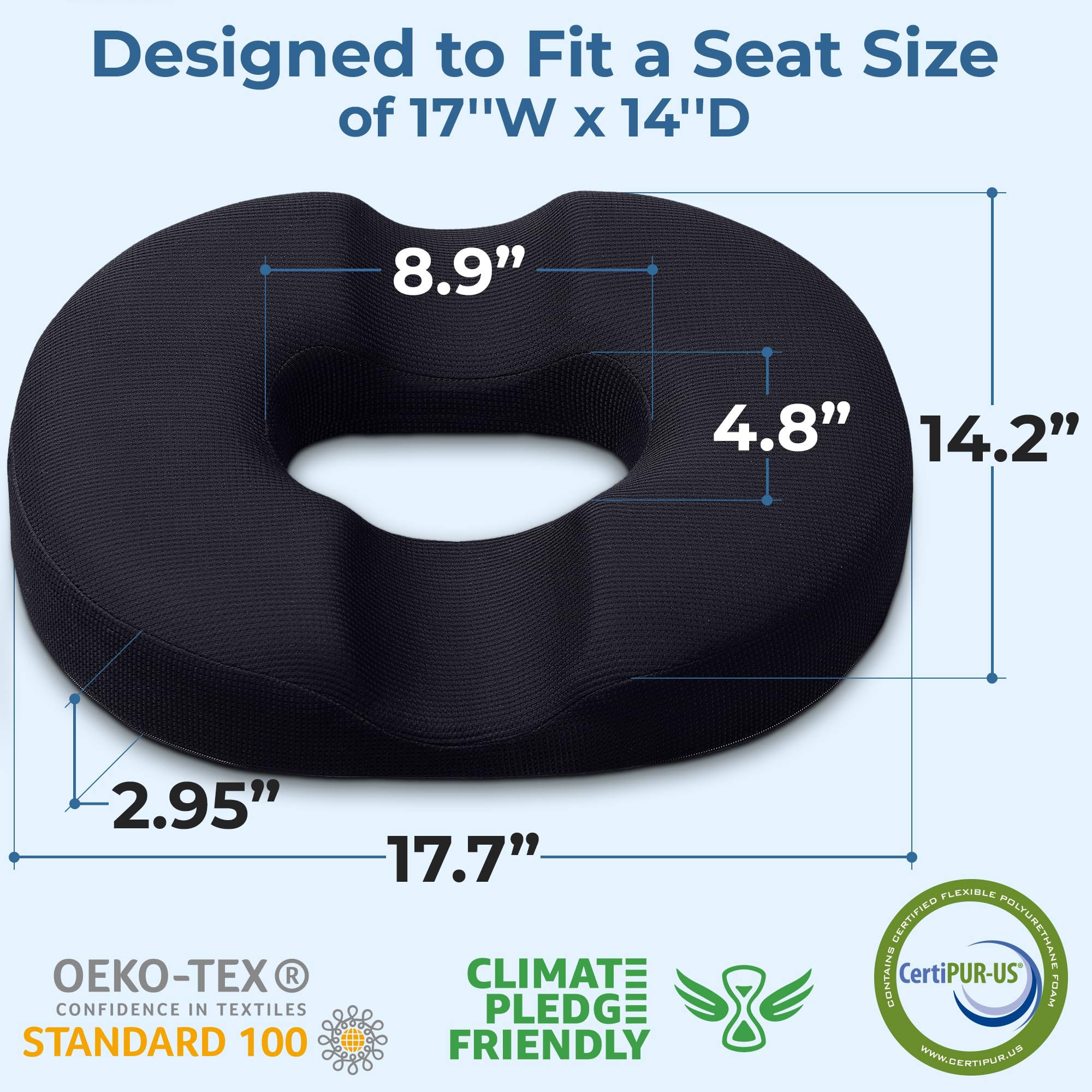 Donut Pillow Hemorrhoid Tailbone Cushion, Prostate Pain Relief