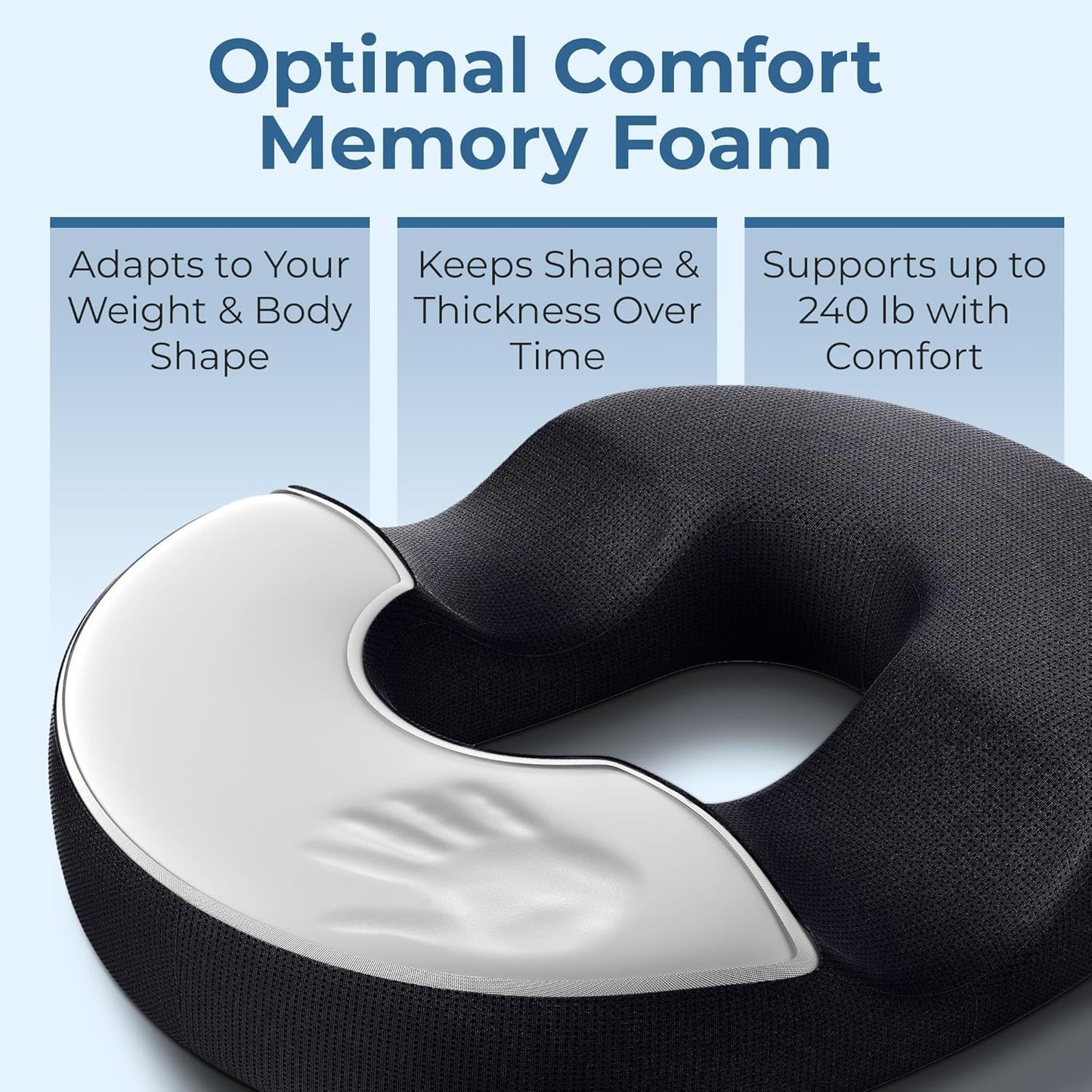 Donut Pillow Hemorrhoid Tailbone Cushion, Prostate Pain Relief
