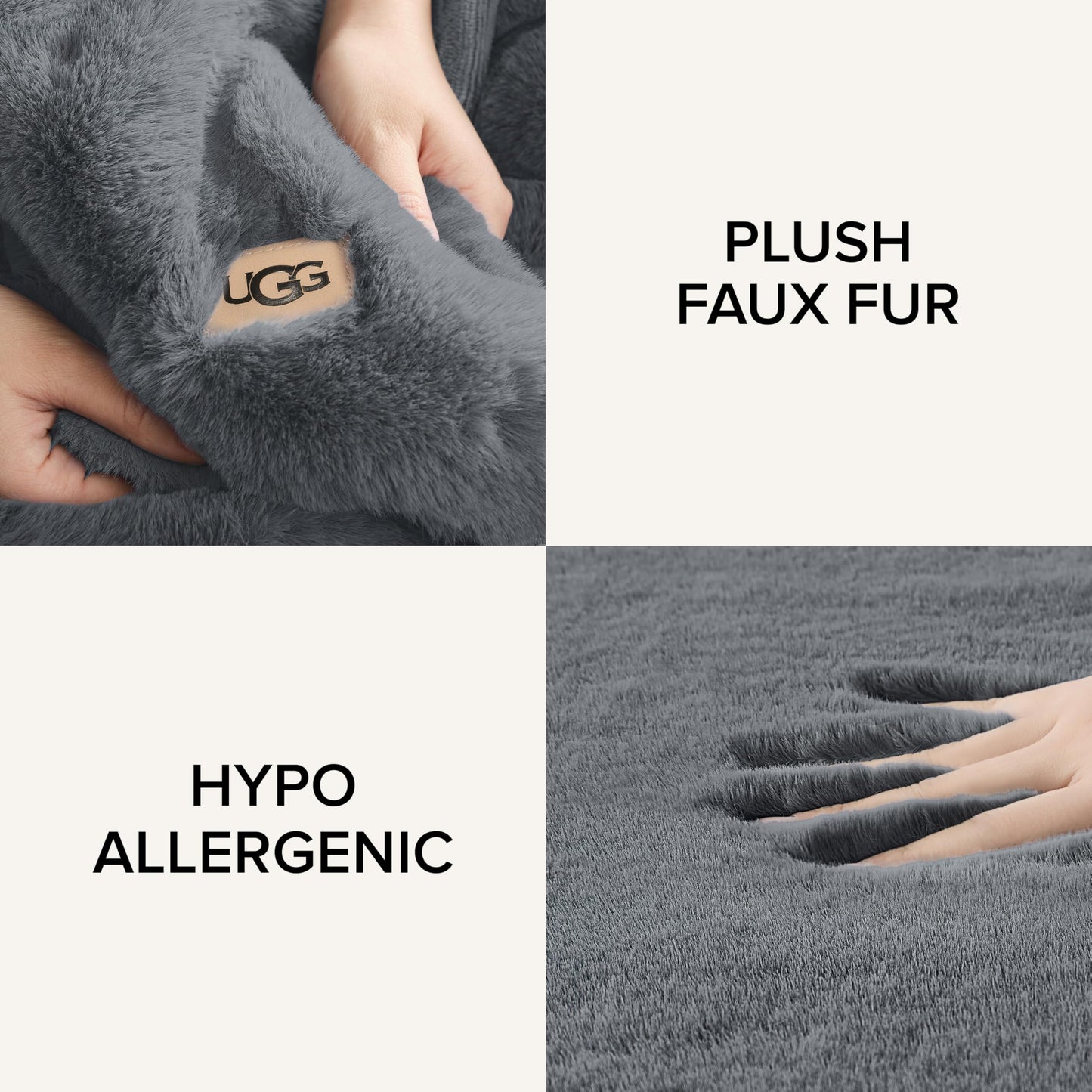 UGG Euphoria Plush Faux Fur Throw Blanket