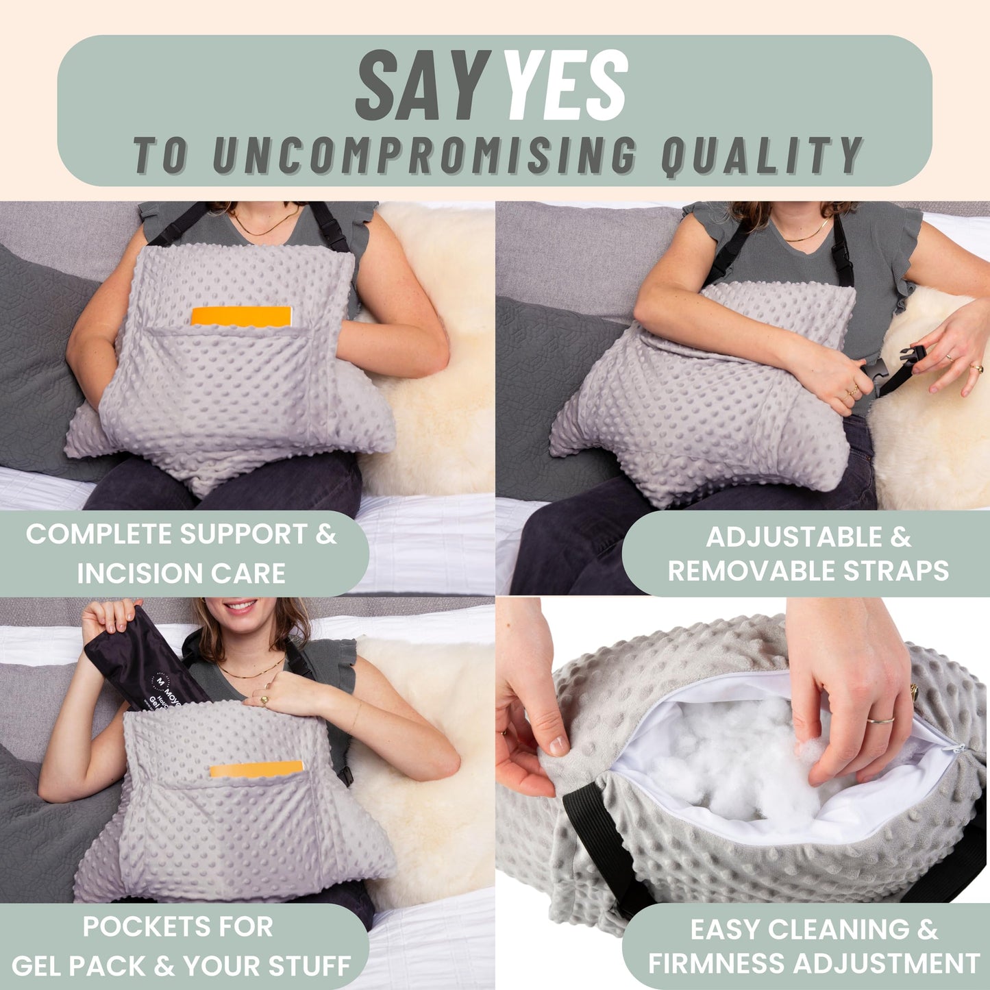 Post Surgery Pillow for Hysterectomy and Surgery Recovery