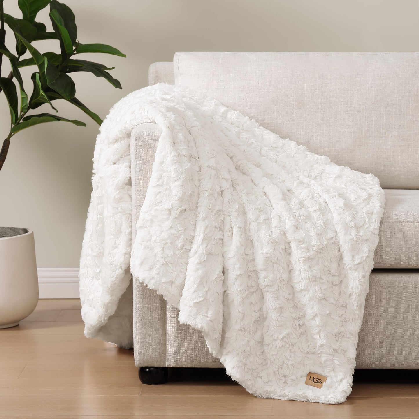 UGG Adalee Faux Fur Throw Blanket Luxury