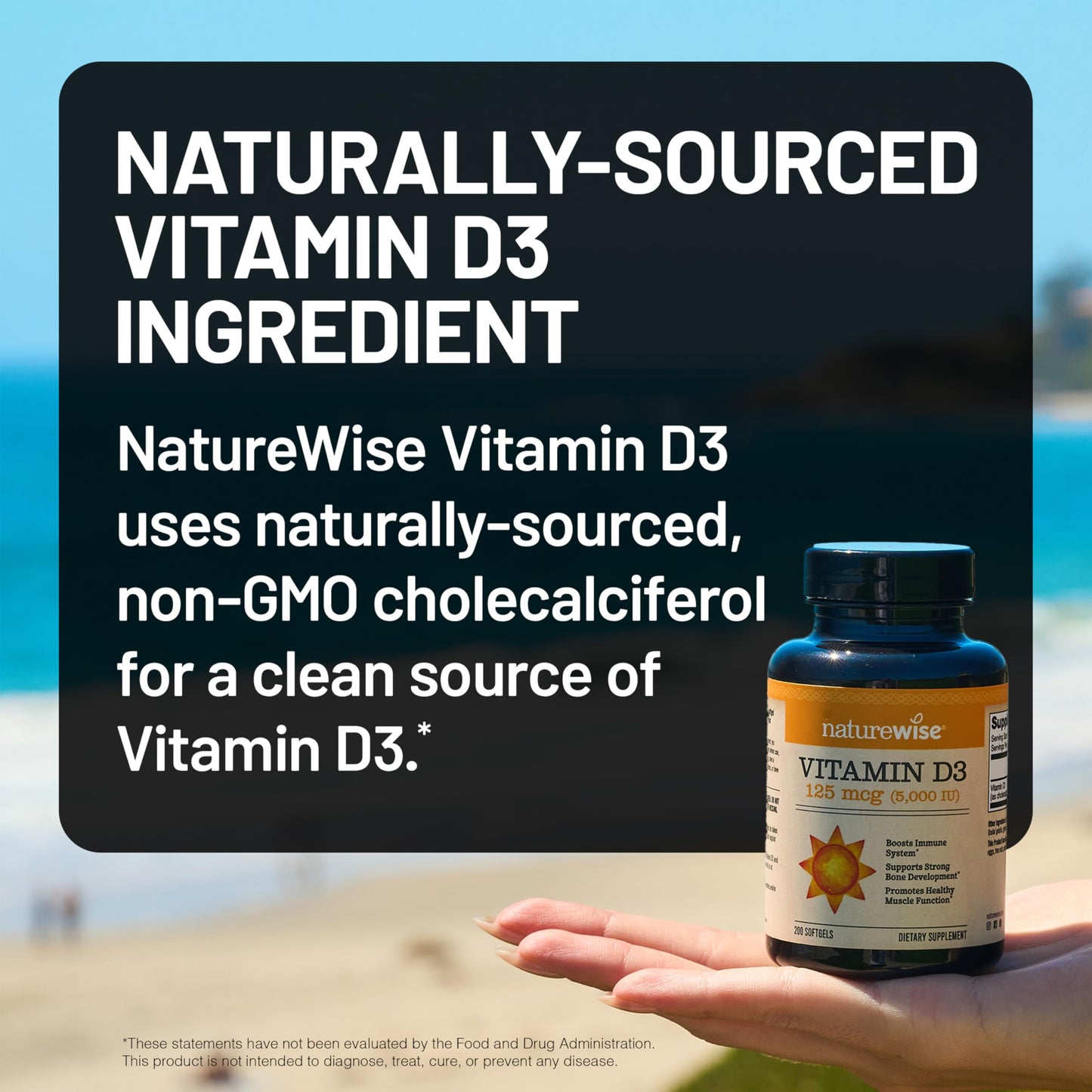 NatureWise Vitamin D3 5000iu (125 mcg), Mini Softgel 360 Count