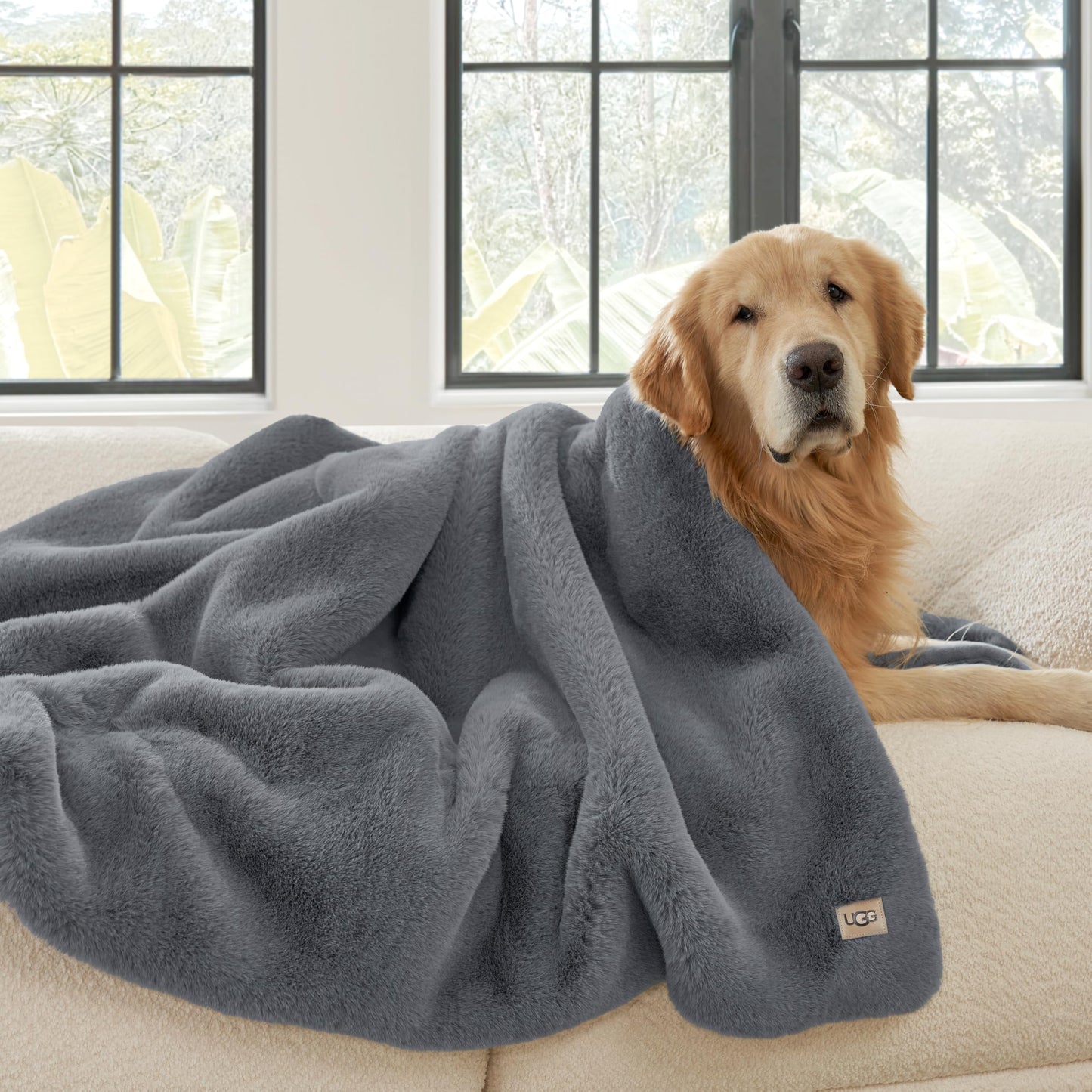 UGG Euphoria Plush Faux Fur Throw Blanket