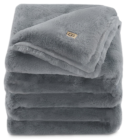 UGG Euphoria Plush Faux Fur Throw Blanket