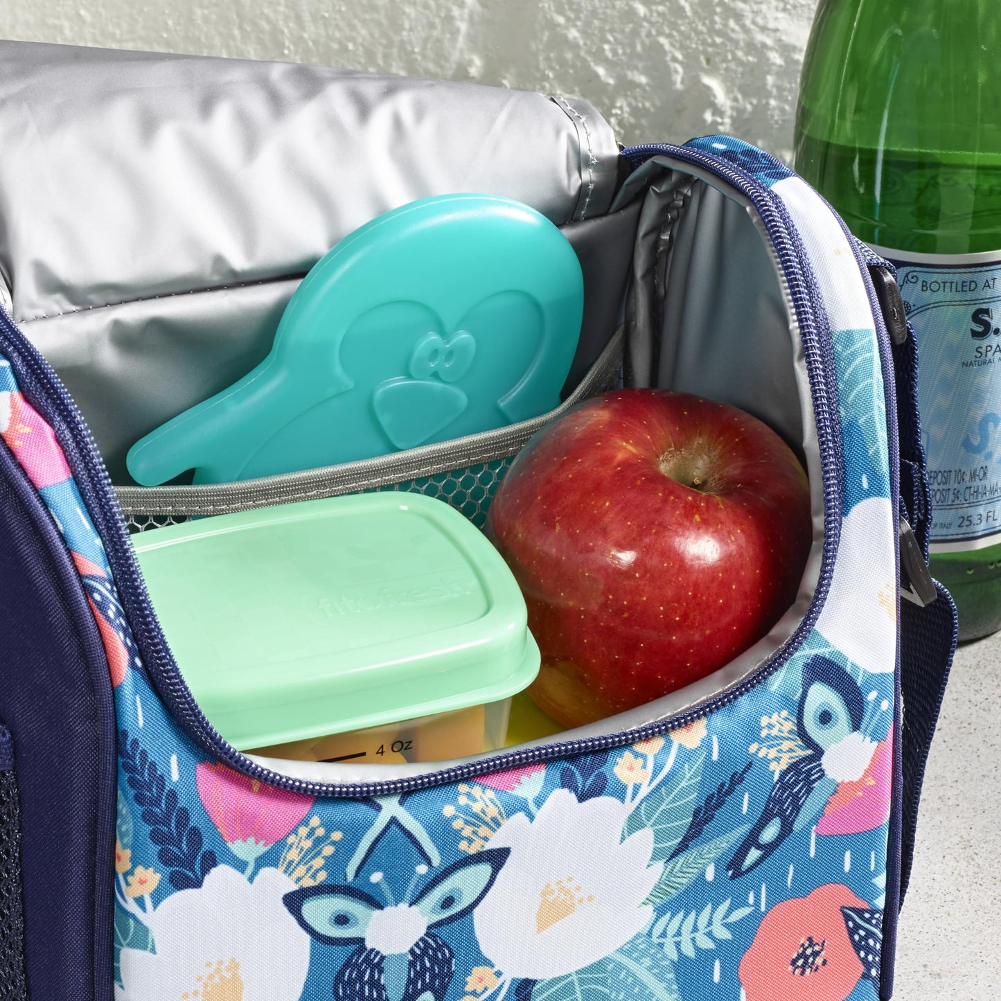Fit & Fresh Cool Coolers Kids Lunch Box Ice Packs, Set of 4 (Penguin)