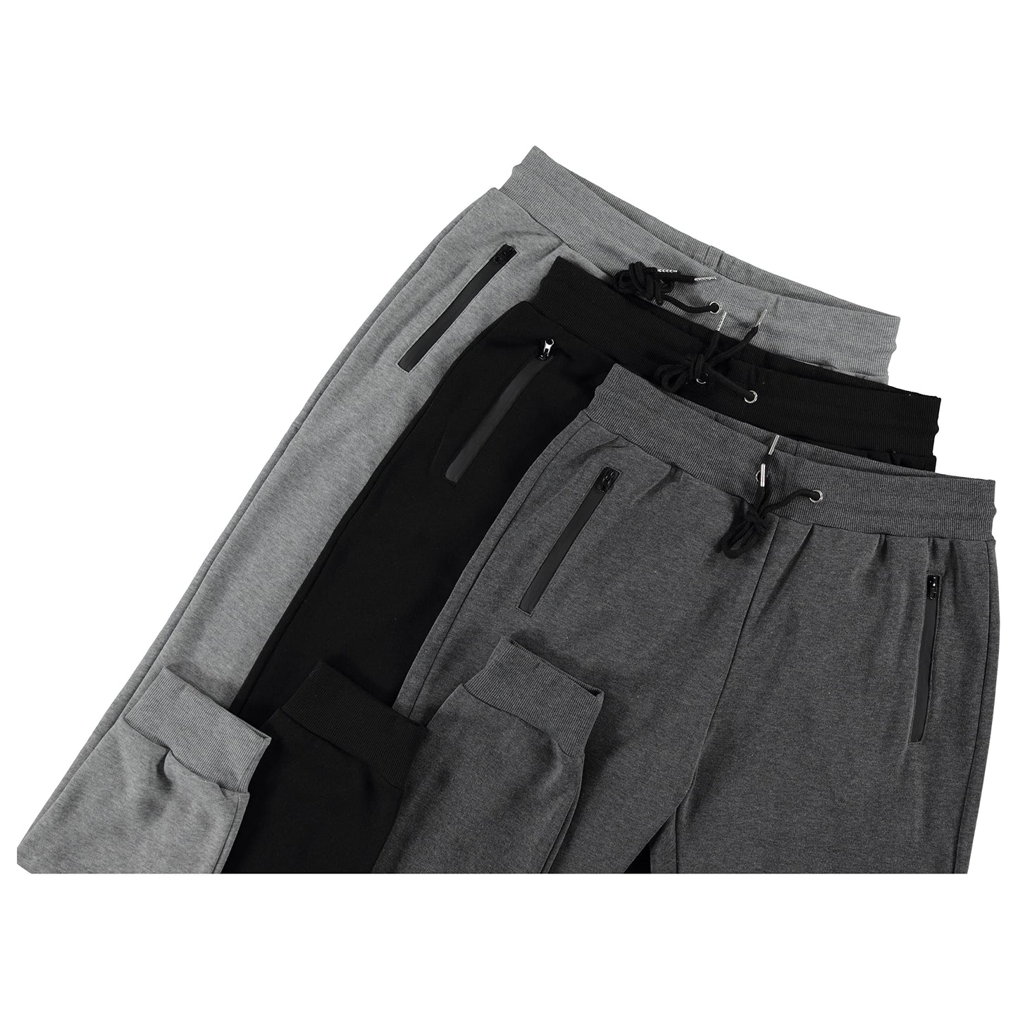 3 Pack Fleece Active Athletic Workout Jogger Sweatpants