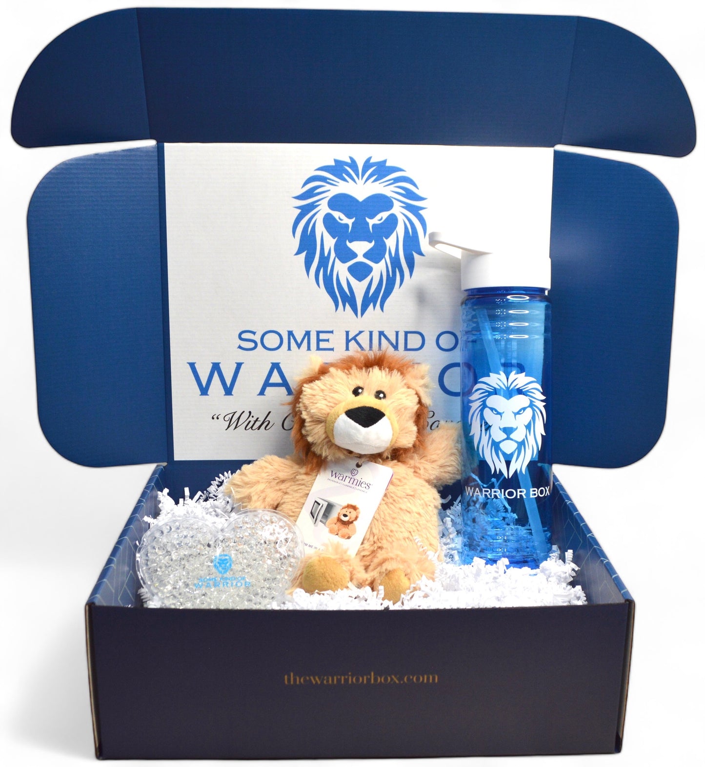 Leo the "Warrior Box" Lion Cares Package