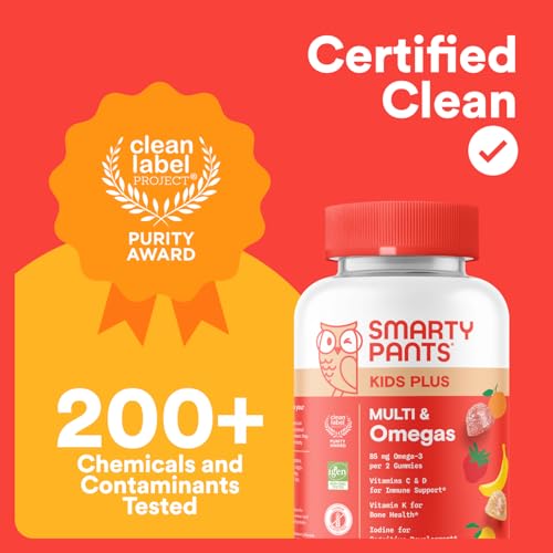 SmartyPants Kids Multivitamin Gummies - Improved Formula:  60 Count (30 Day Supply)