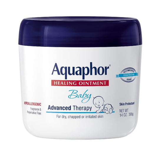 Aquaphor Baby Healing Ointment Advanced Therapy Skin Protectant, 14 Oz Jar