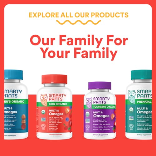SmartyPants Kids Multivitamin Gummies - Improved Formula:  60 Count (30 Day Supply)