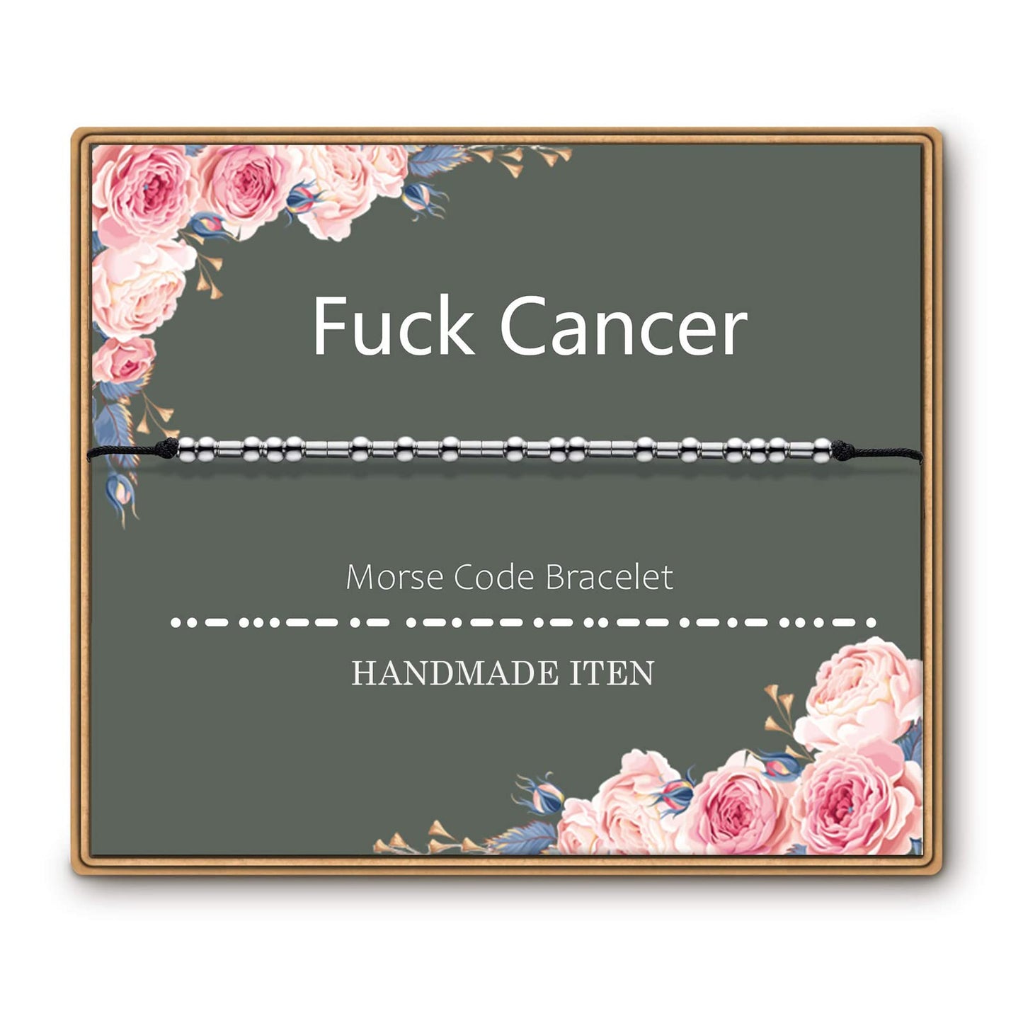 Morse Code Fuck Cancer Bracelets