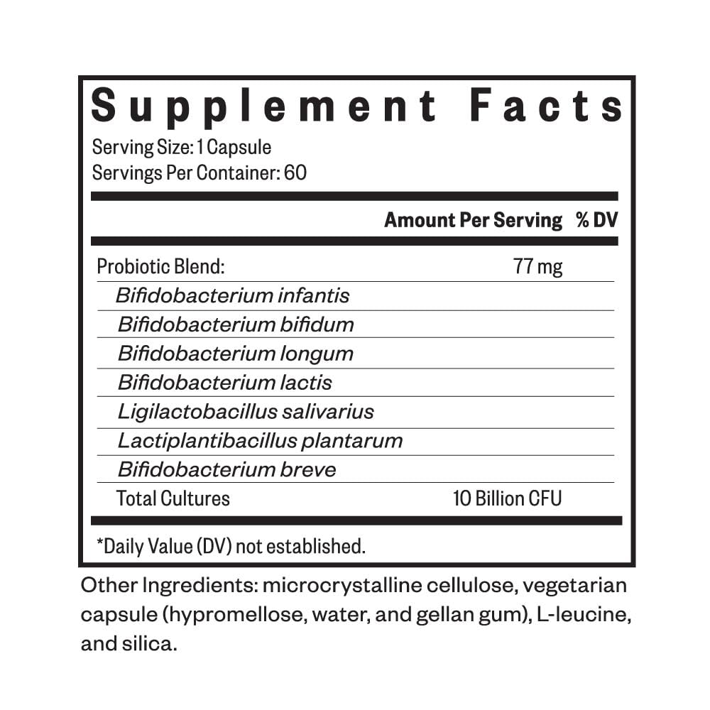 Seeking Health ProBiota HistaminX, 10 Billion CFU Low-Histamine Probiotic Supplement  (60 Capsules)