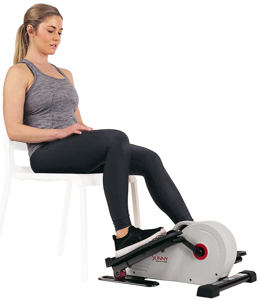 Sunny Health & Fitness Fully Assembled Magnetic Under Desk Elliptical Peddler