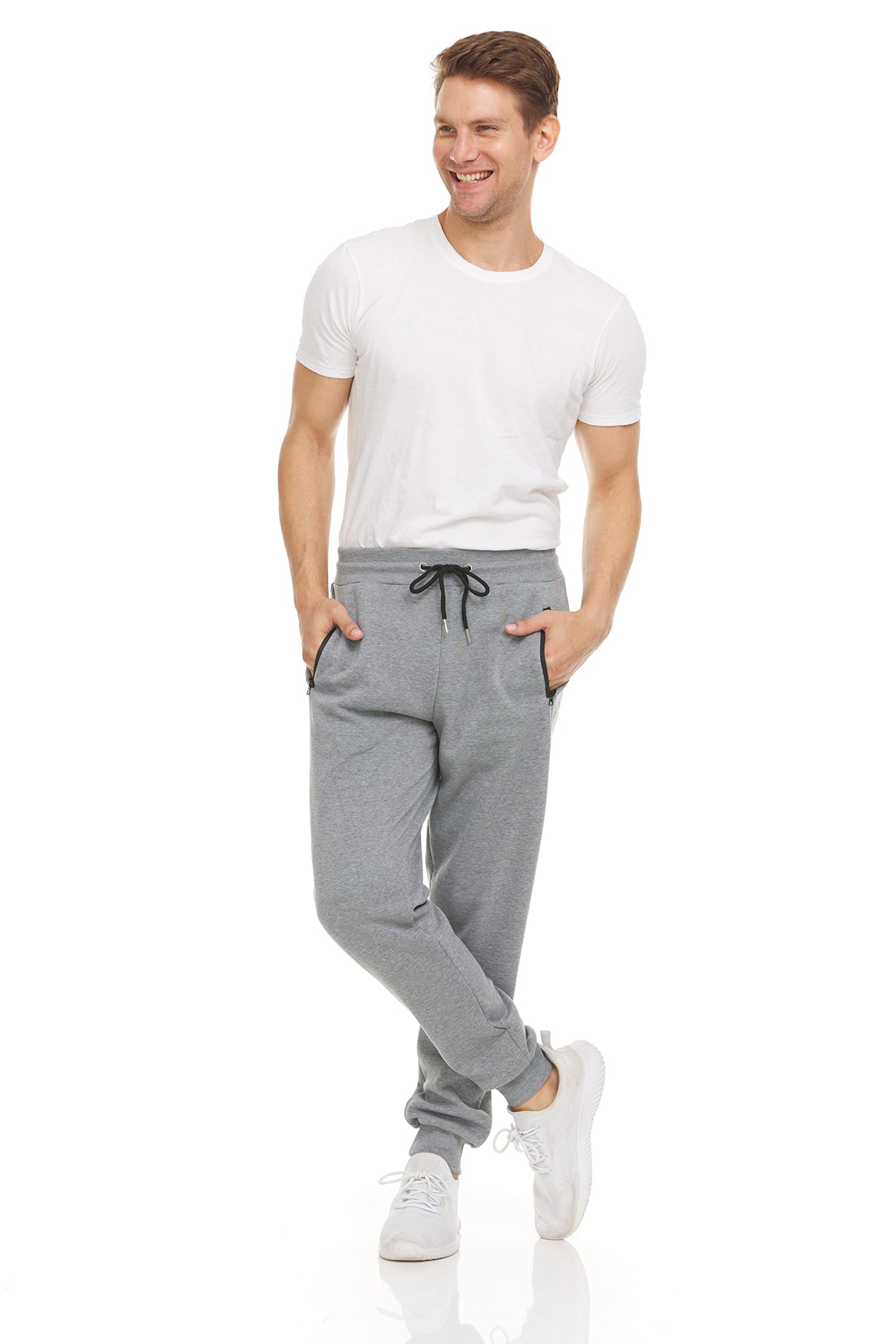 3 Pack Fleece Active Athletic Workout Jogger Sweatpants